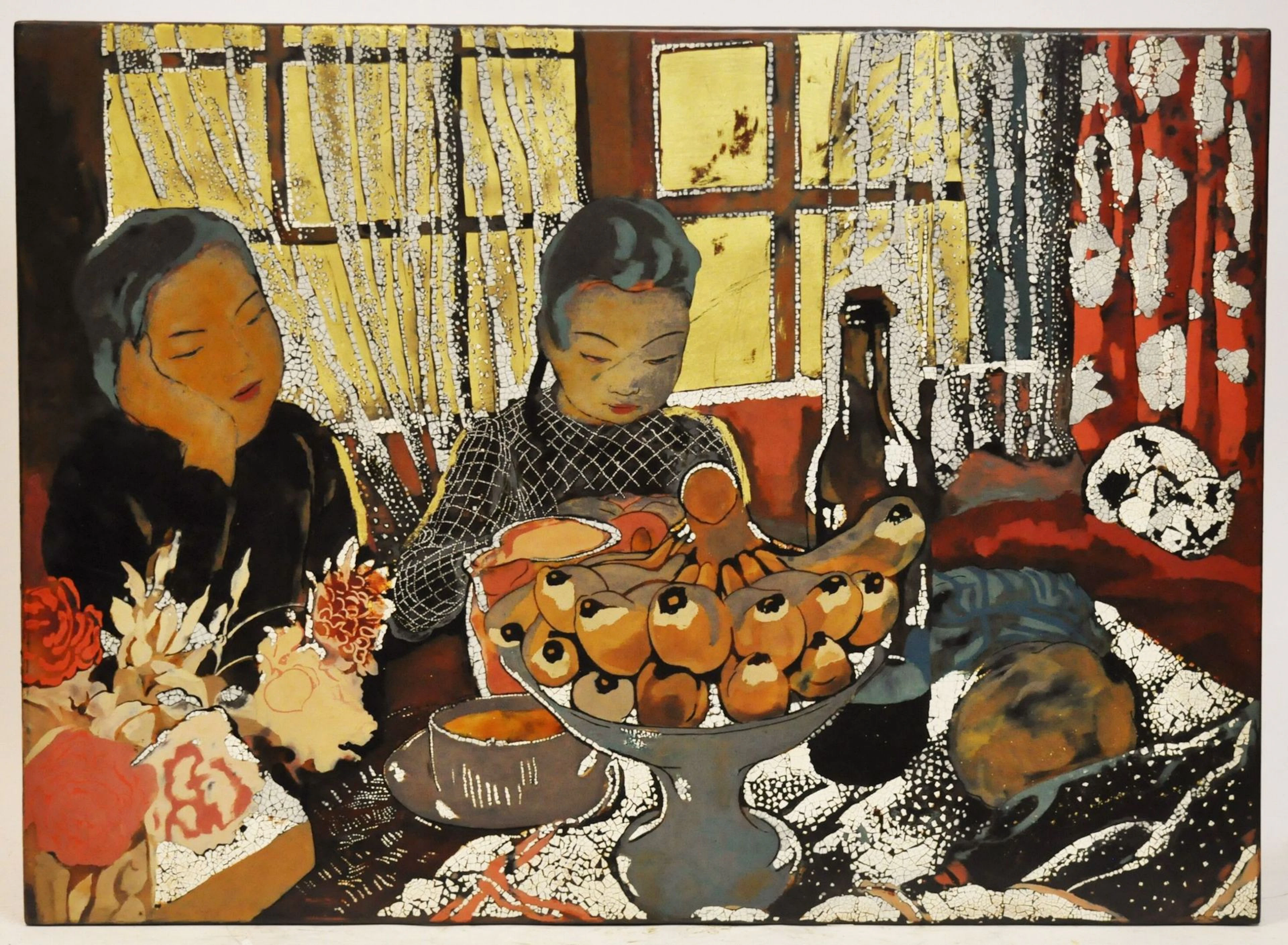 Alix AYMÉ (1894-1989) Le goûter Laque,... - Lot 46 - Morand & Morand