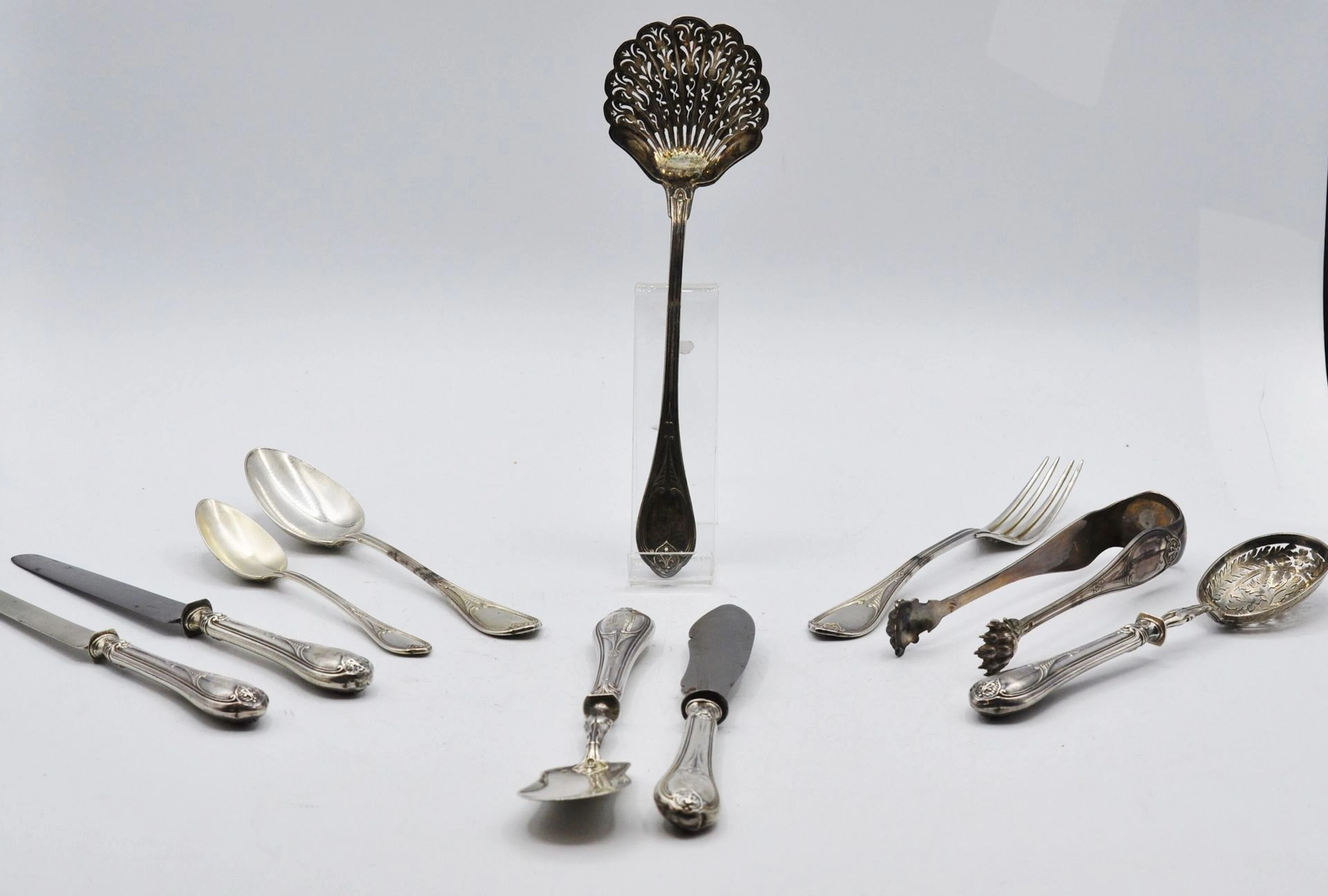 Partie de ménagère en argent 950 millièmes... - Lot 78 - Morand & Morand