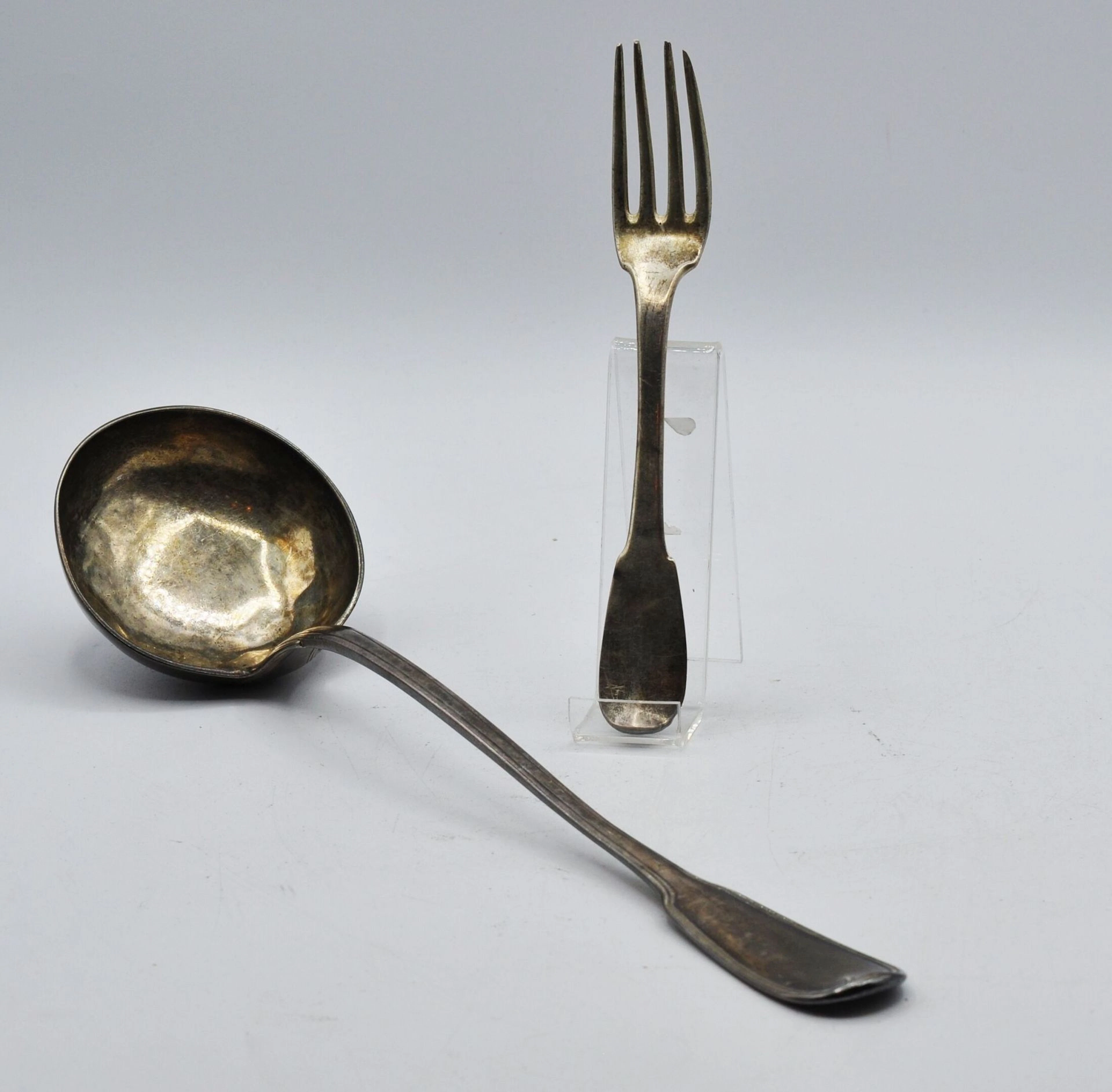 Louche en argent 950 millièmes modèle filet... - Lot 84 - Morand & Morand