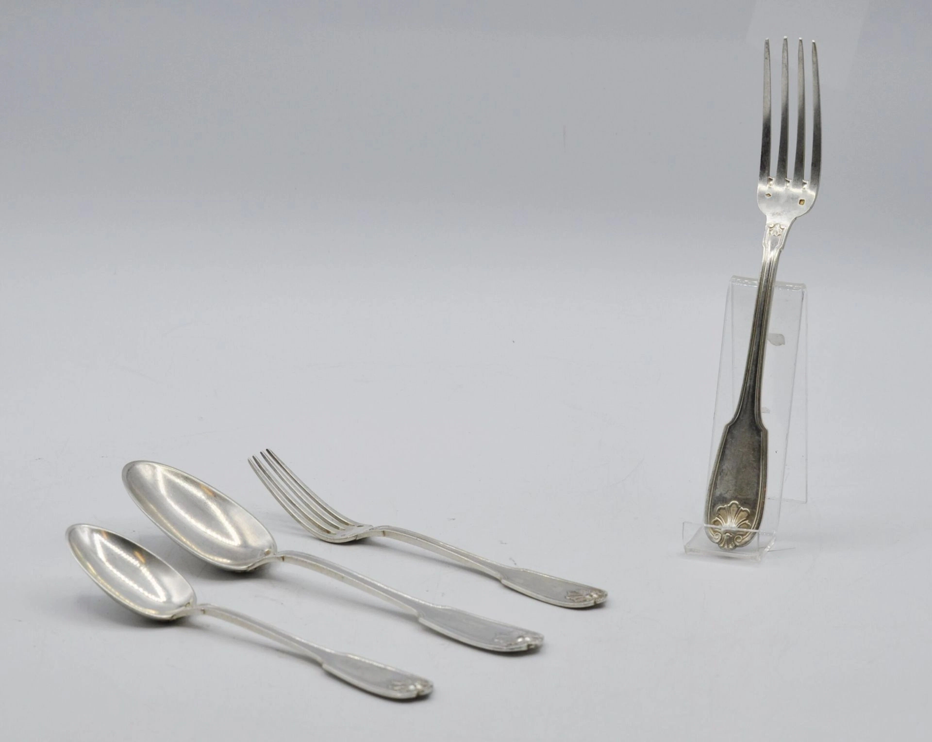 Partie de ménagère en argent 950 millièmes... - Lot 93 - Morand & Morand
