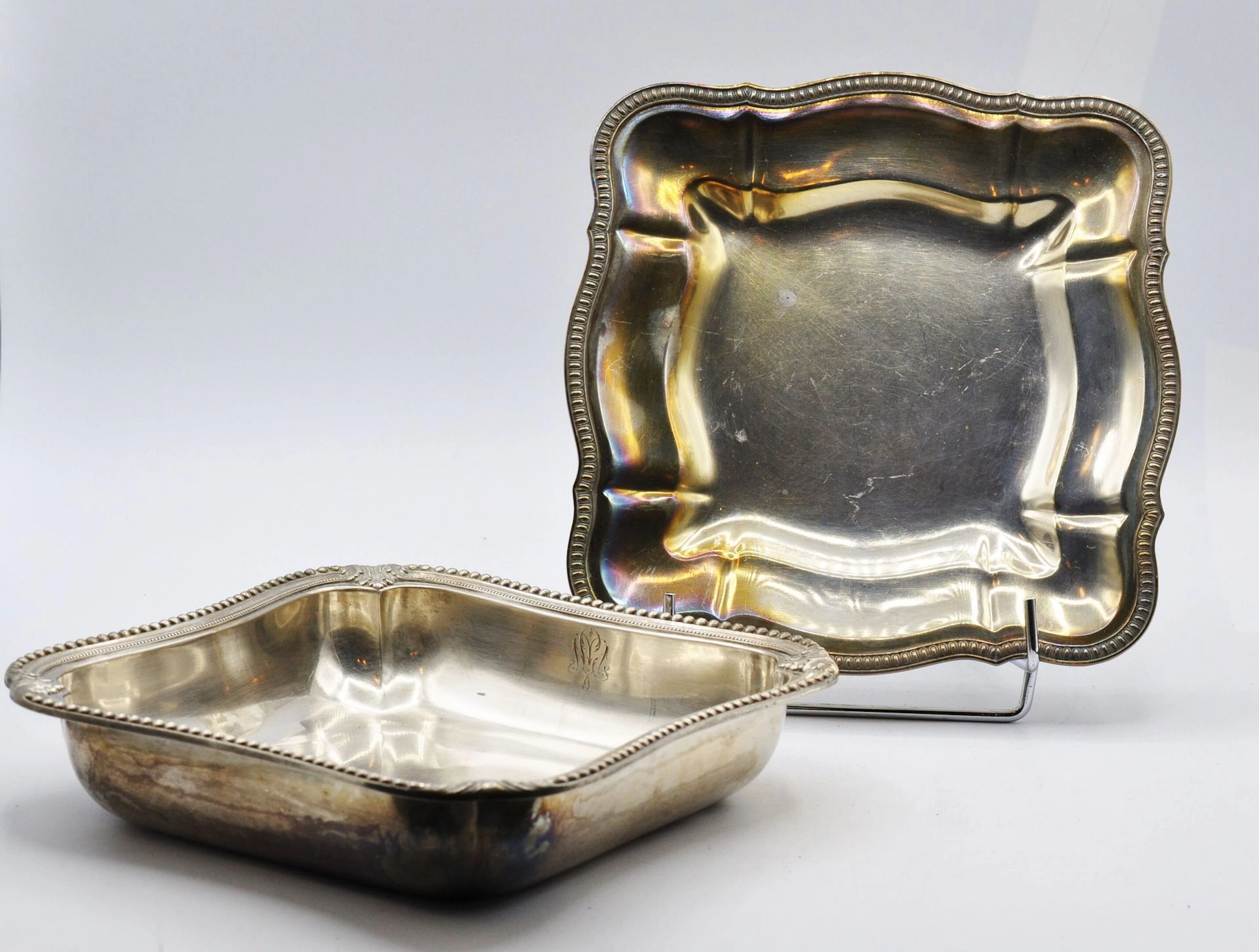 MARRET BANCELIN Paris Jatte carré en argent... - Lot 130 - Morand & Morand