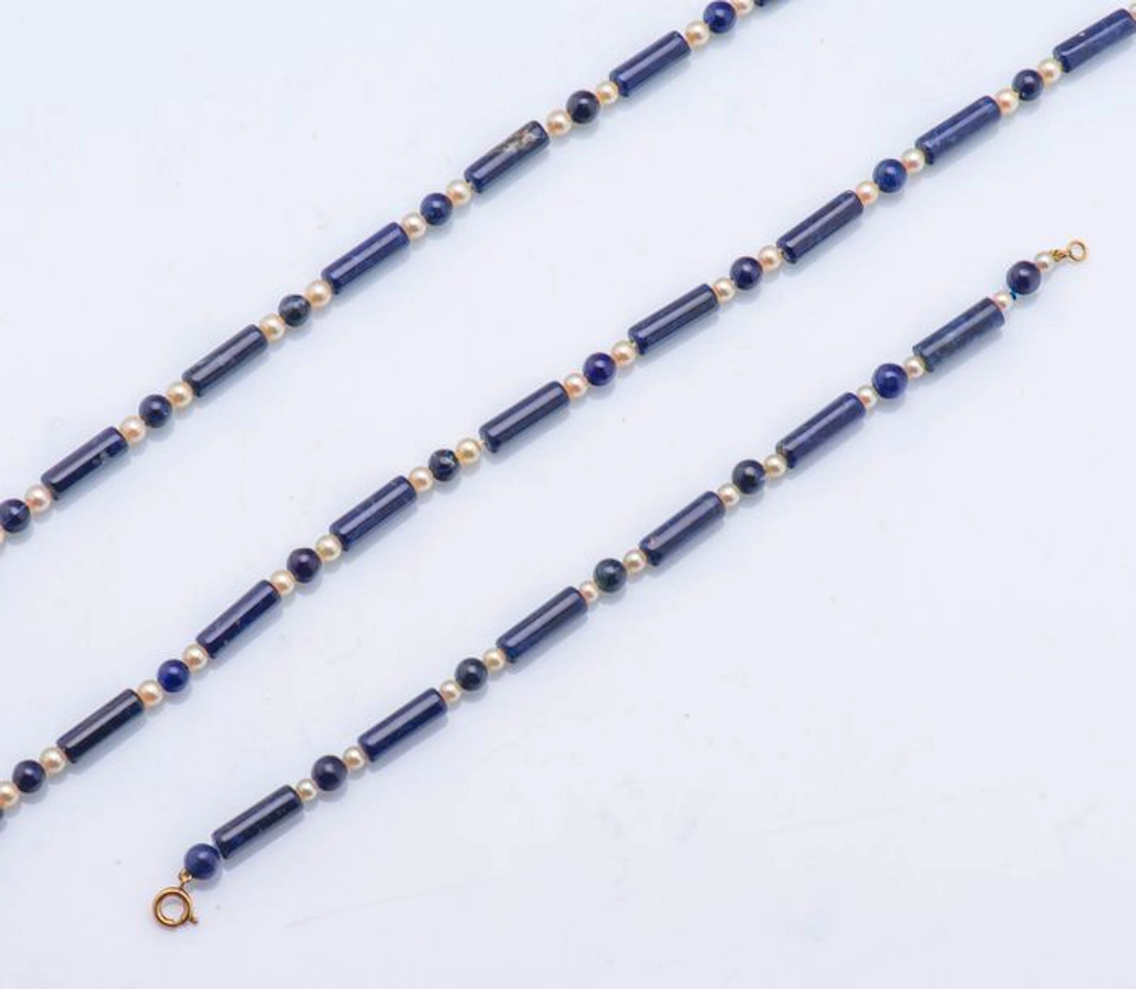 Ensemble composé d’un sautoir et d’un bracelet... - Lot 199 - Pestel-Debord