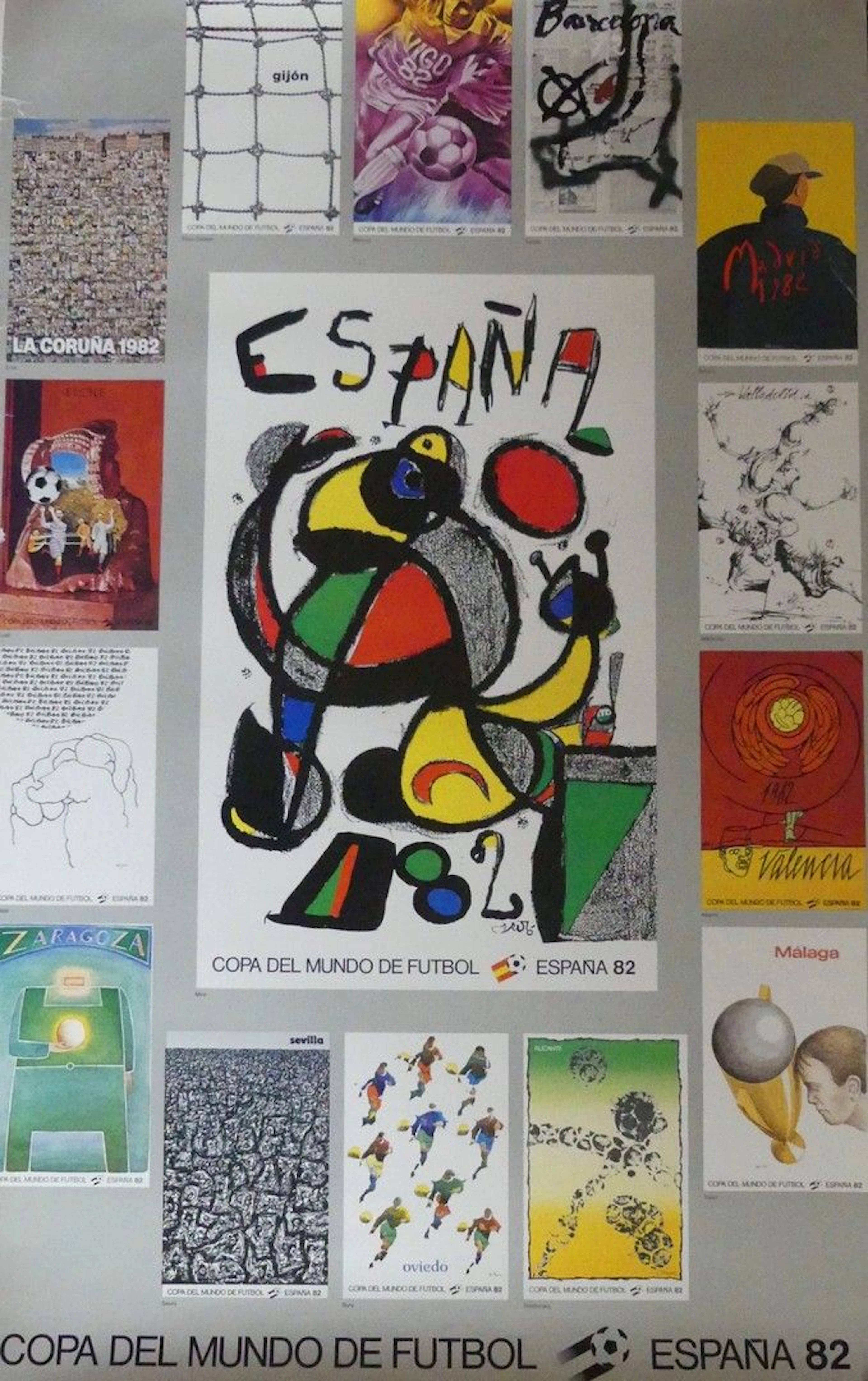 COPA DEL MUNDO DE FUTBOL. « ESPANA ». 1982 (4 affiches et 1 affichette)