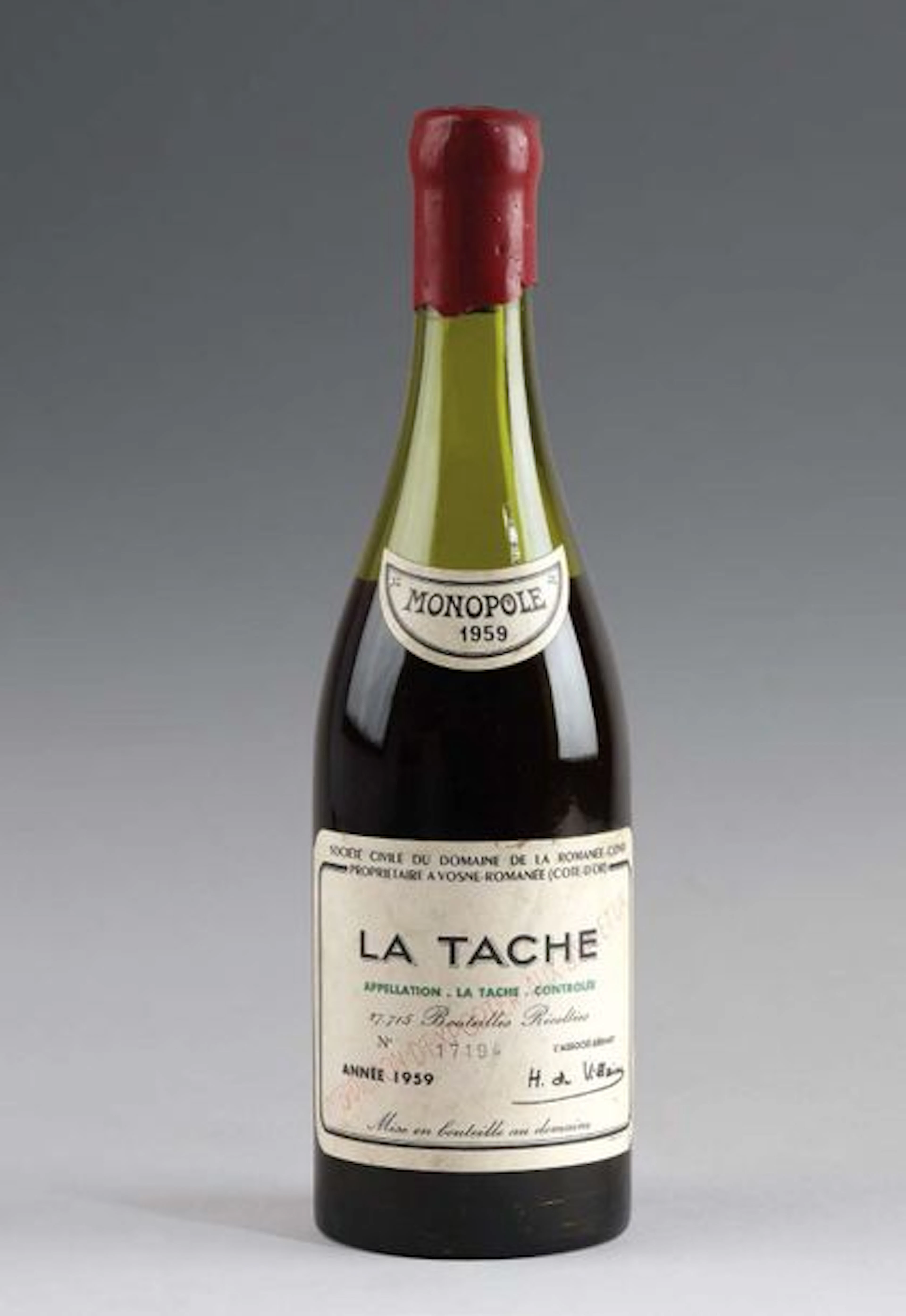 1 bouteille LA TÂCHE Grand cru Monopole -…