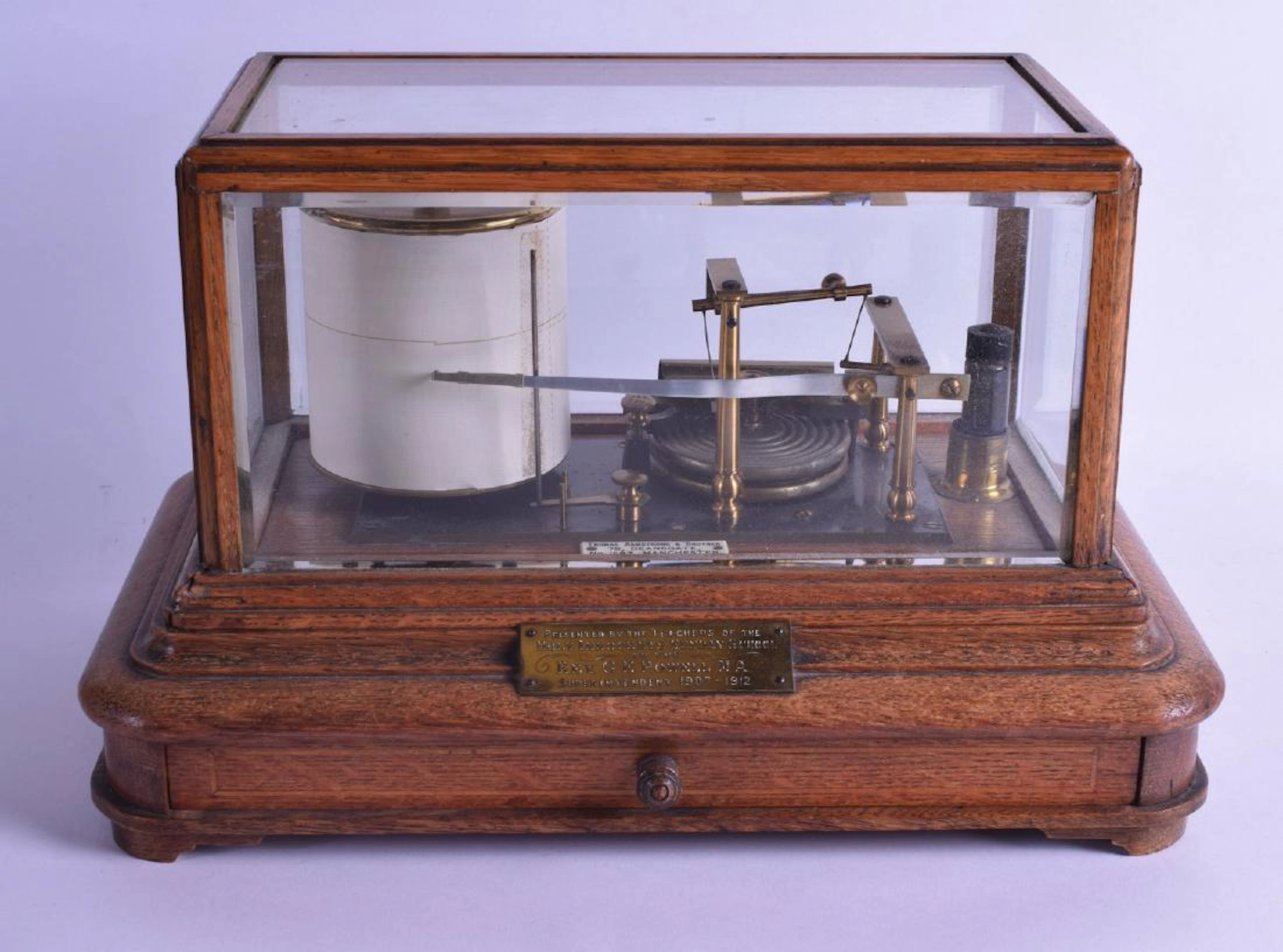 A large antique thomas armstrong & brother no 1683 oak