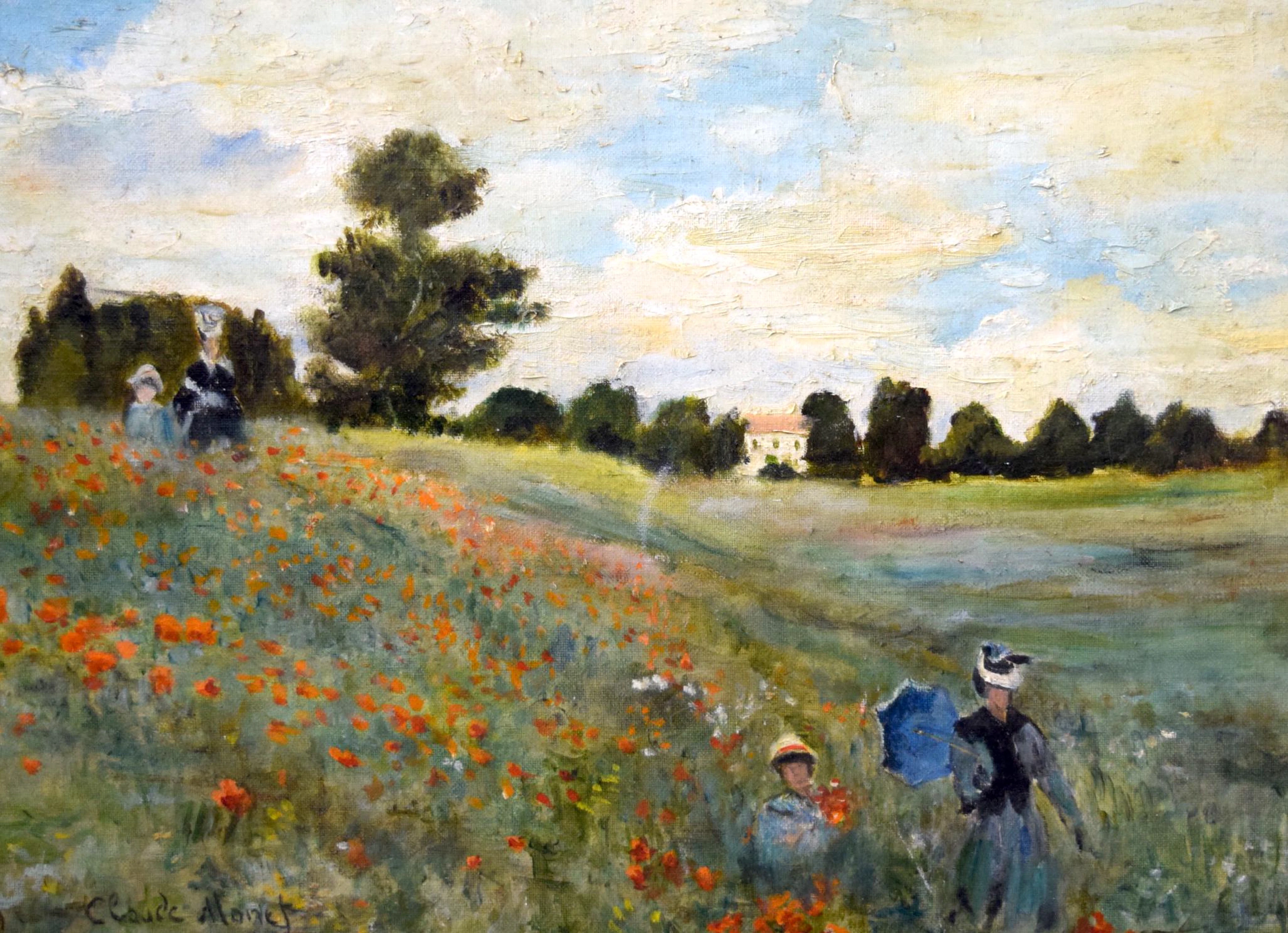 Tom keating (1917-1984) after claude monet framed oil