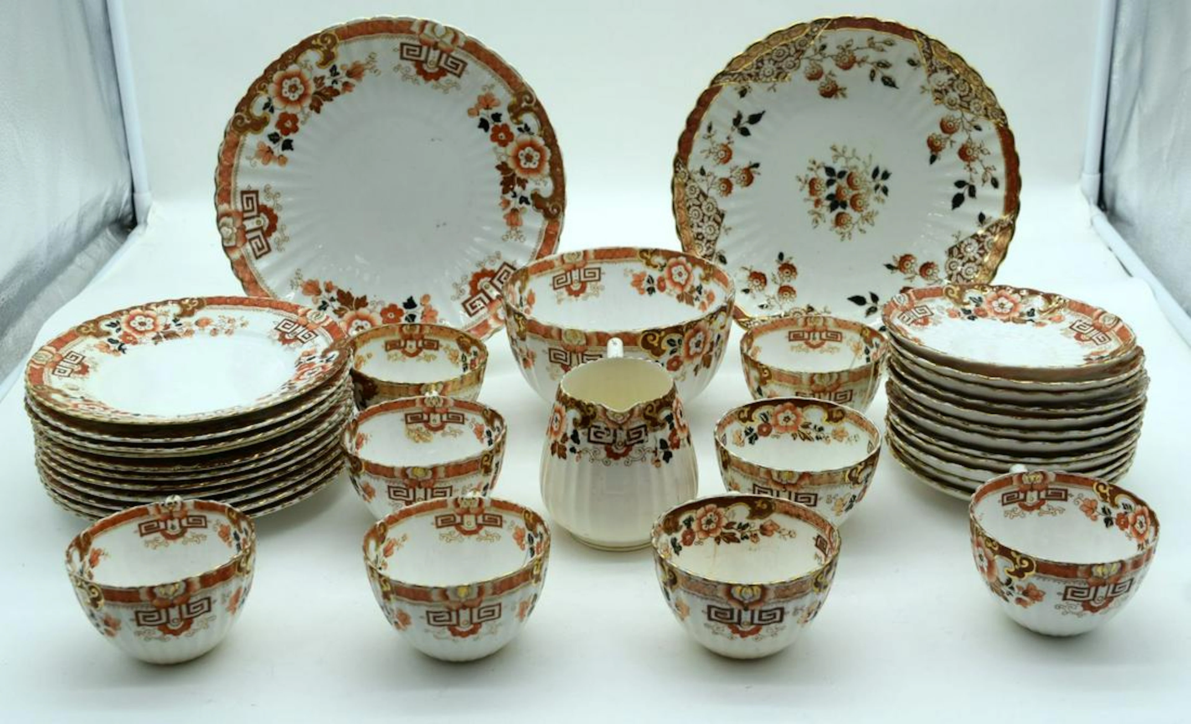 A Staffordshire 19th Century part tea set (Qty)