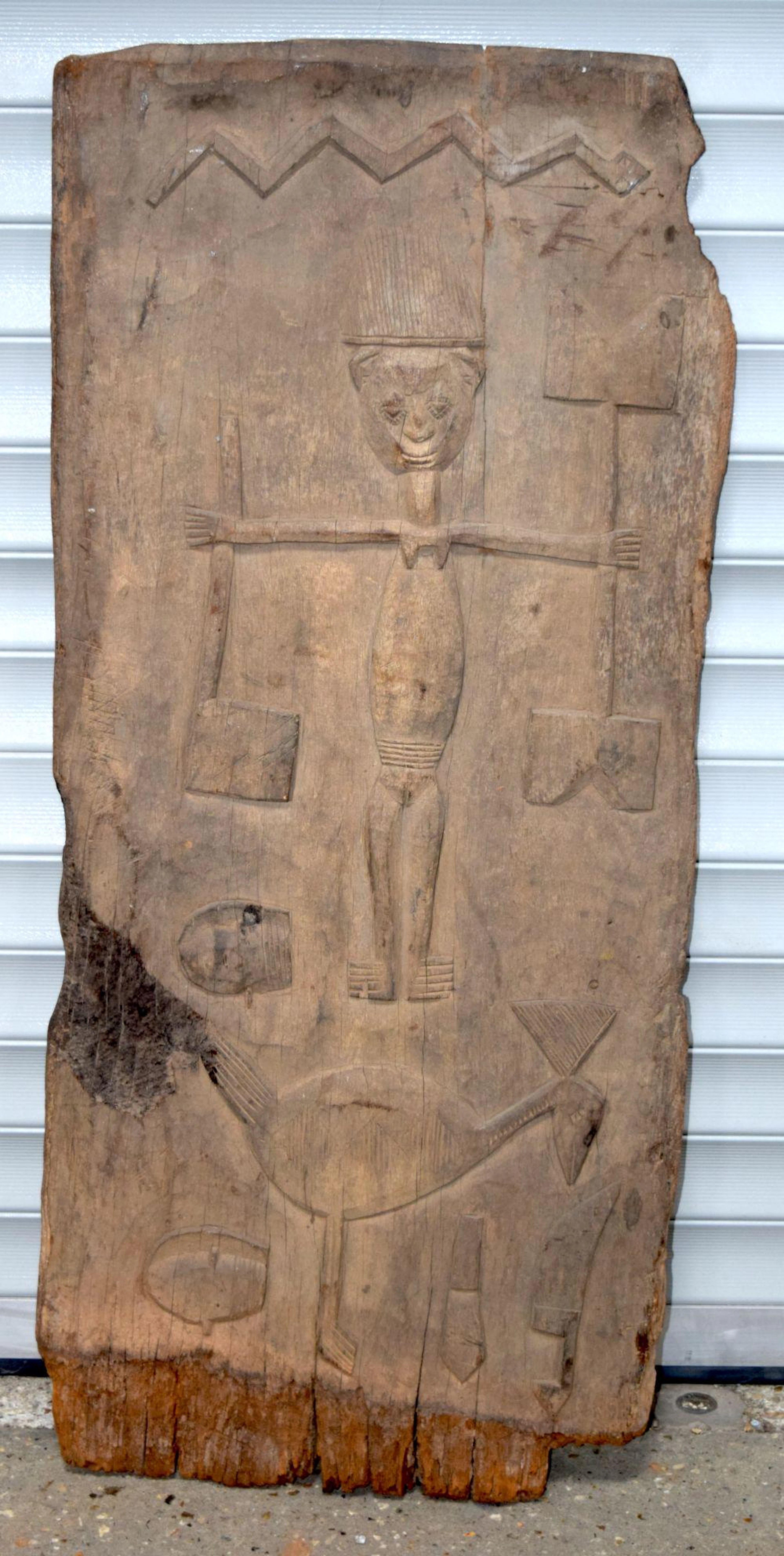 An African Tribal panel Yoroba127 x 56 cm.