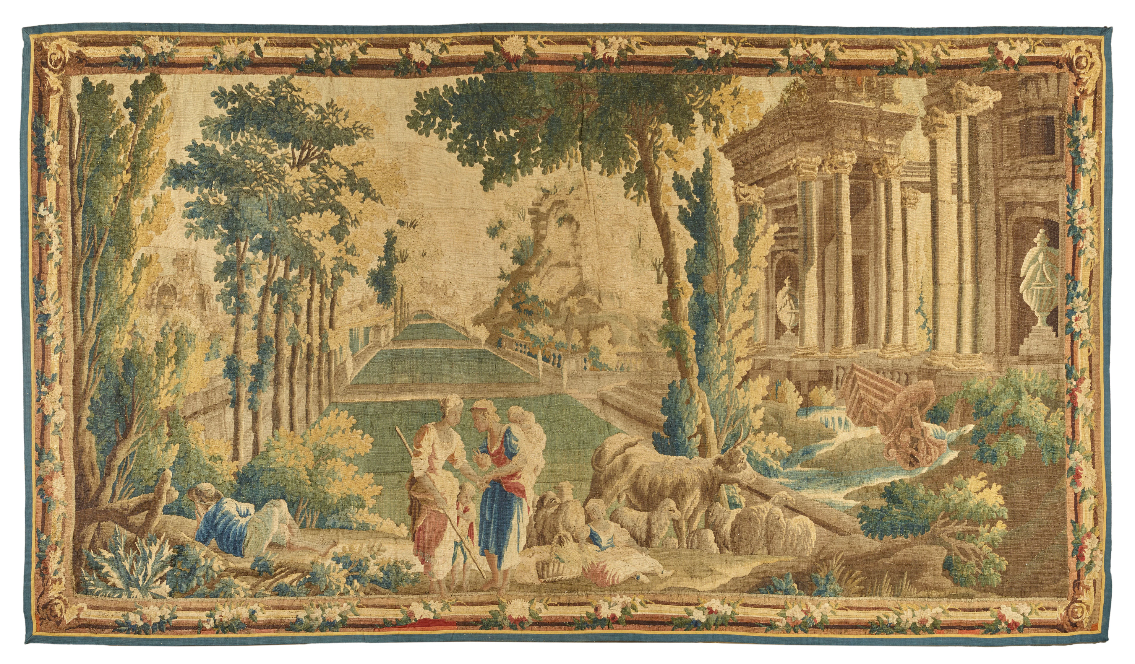 TAPISSERIE D’AUBUSSON, DERNIERS TIERS DU XVIIIe SIÈCLE