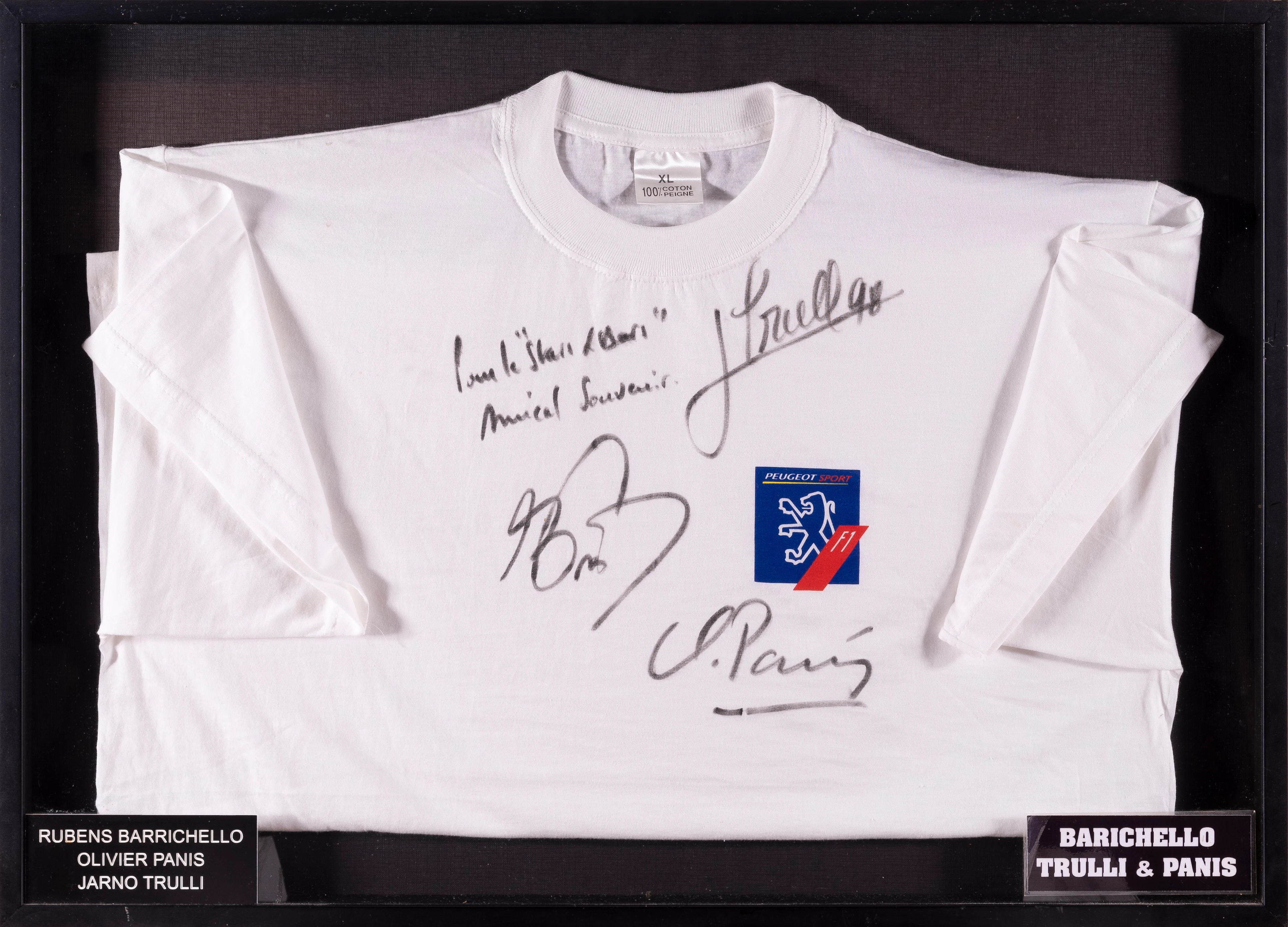 Rubens BARRICHELLO - Jarno TRULLI - Olivier PANIS T-Shirt Peugeot F1