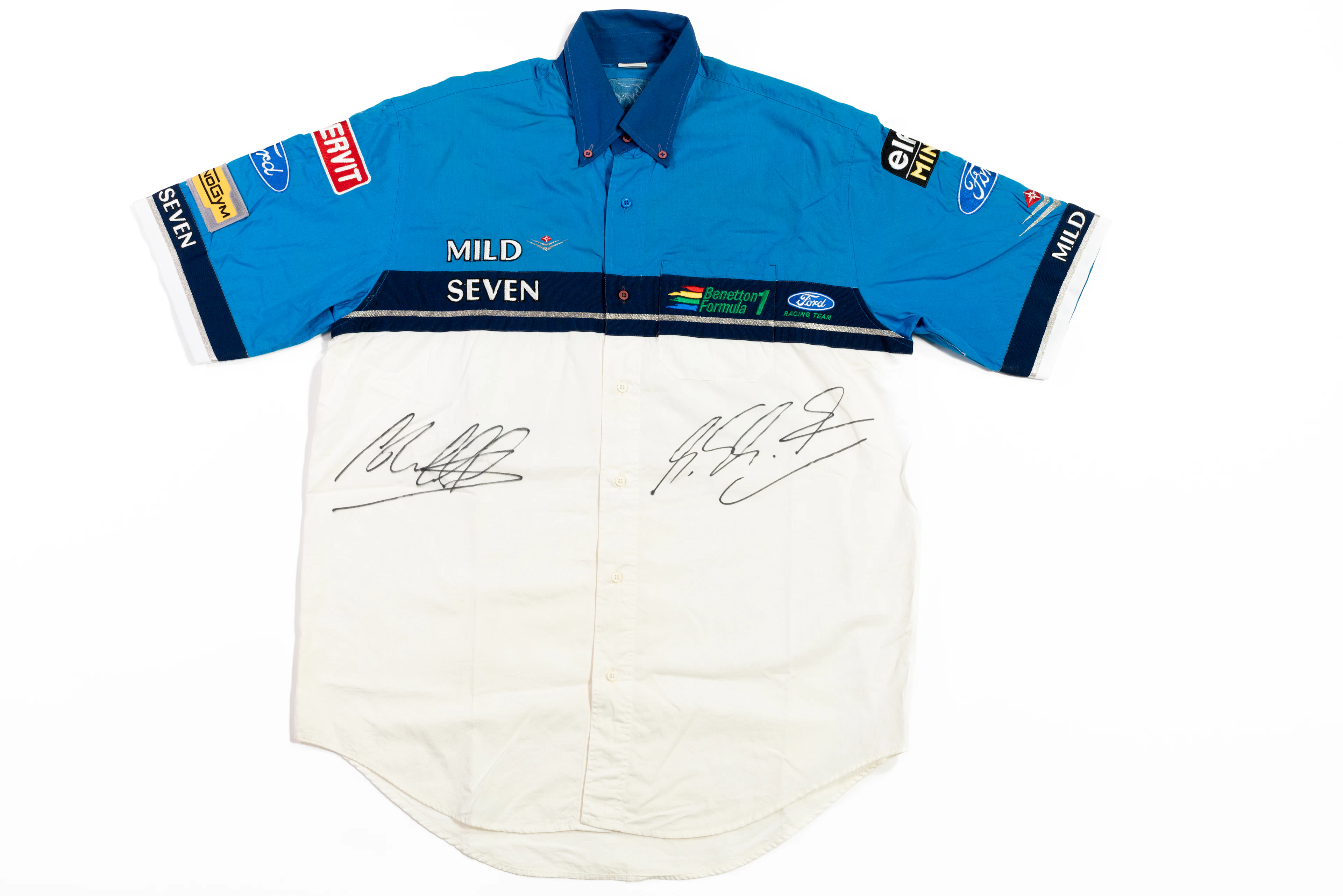 Michael SCHUMACHER et Johnny HERBERT Chemise Benetton Formula 1 - saison 1995