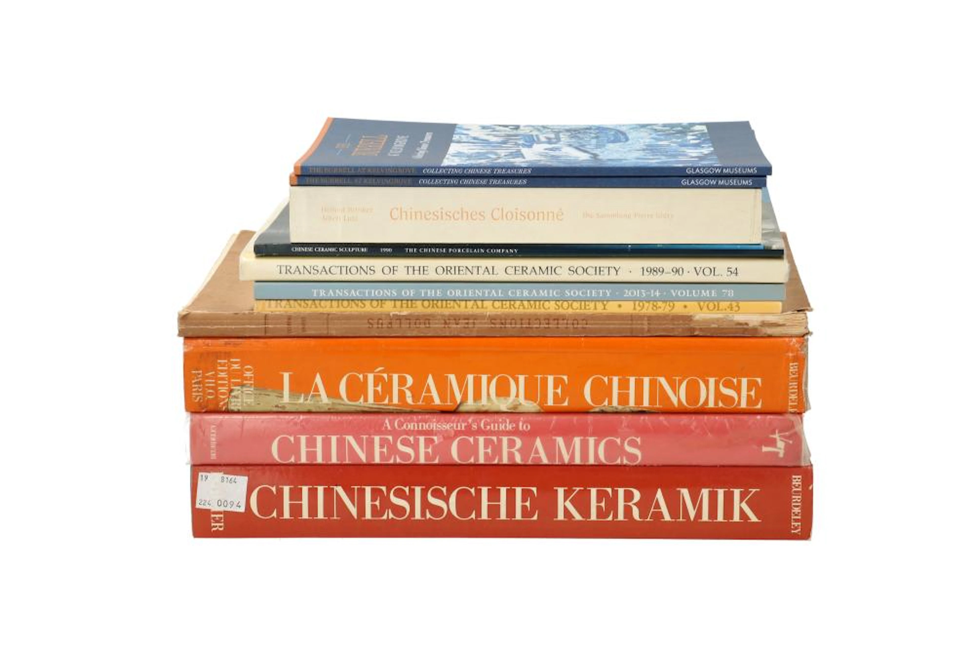 Lot of 11 books about Chinese porcelain