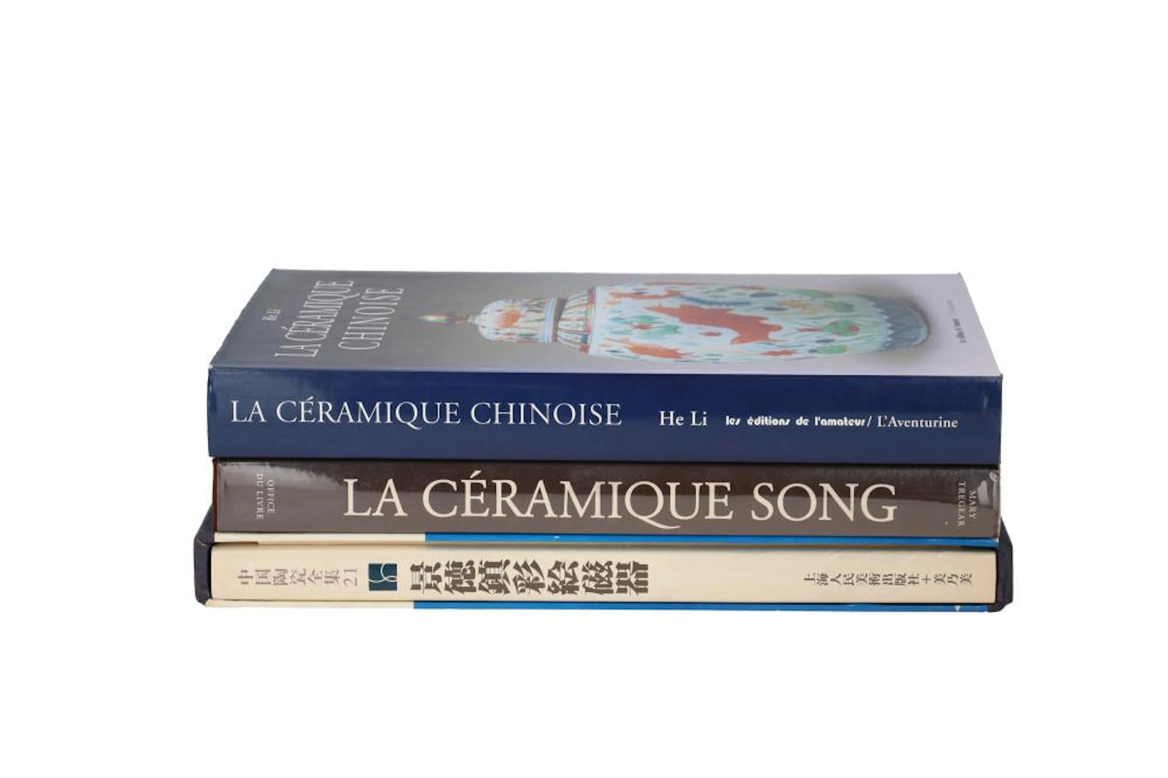 A lot of three books about Chinese porcelain