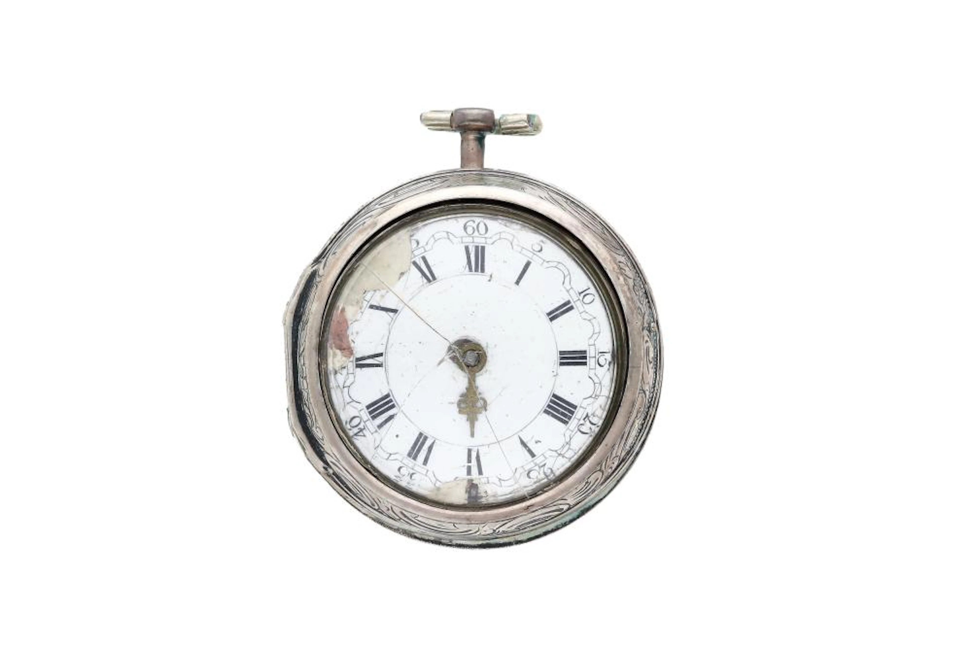 A pair cased silver repoussé watch for the Dutch market by Tarts