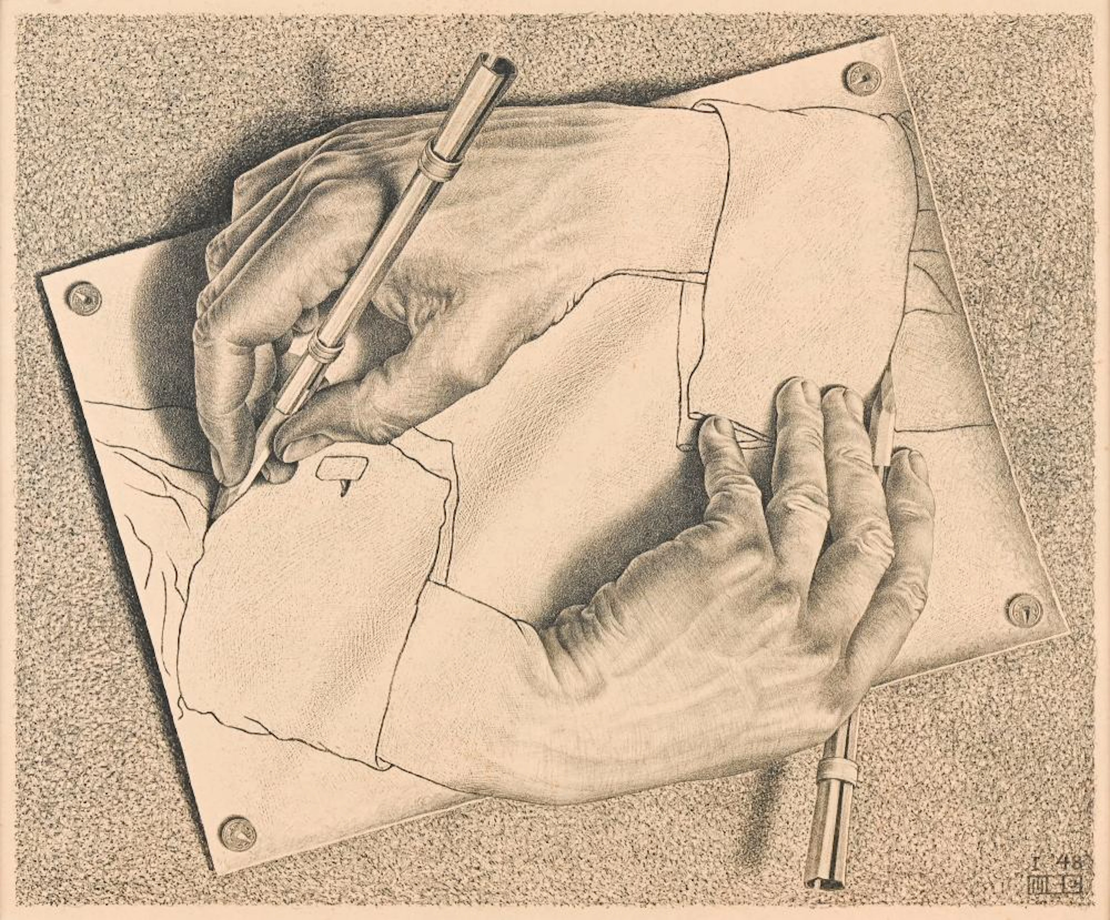 Maurits Cornelis Escher (1898-1972), 'Drawing Hands'
