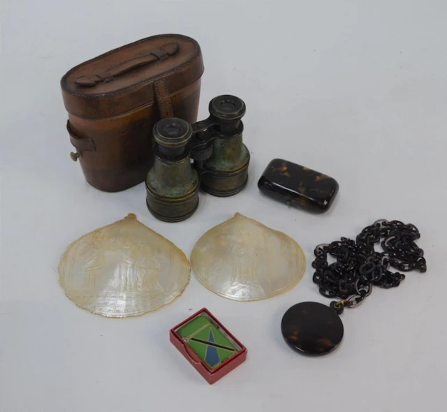 A Thorens 1920 patent cigarette lighter and other items