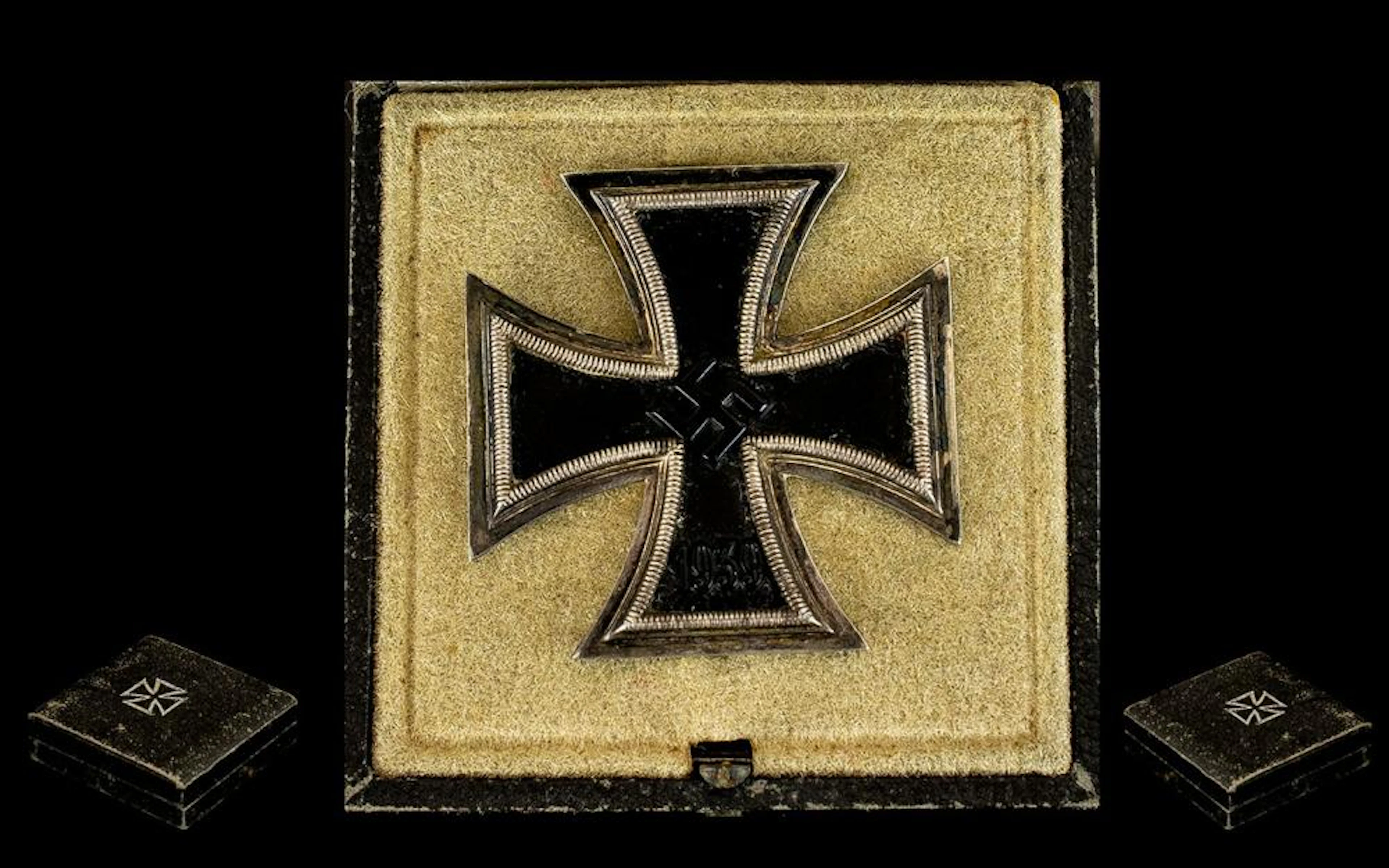 WW2 Nazi Third Reich German Iron Cross 1939 1st Class, Pin Stamped, In Orig