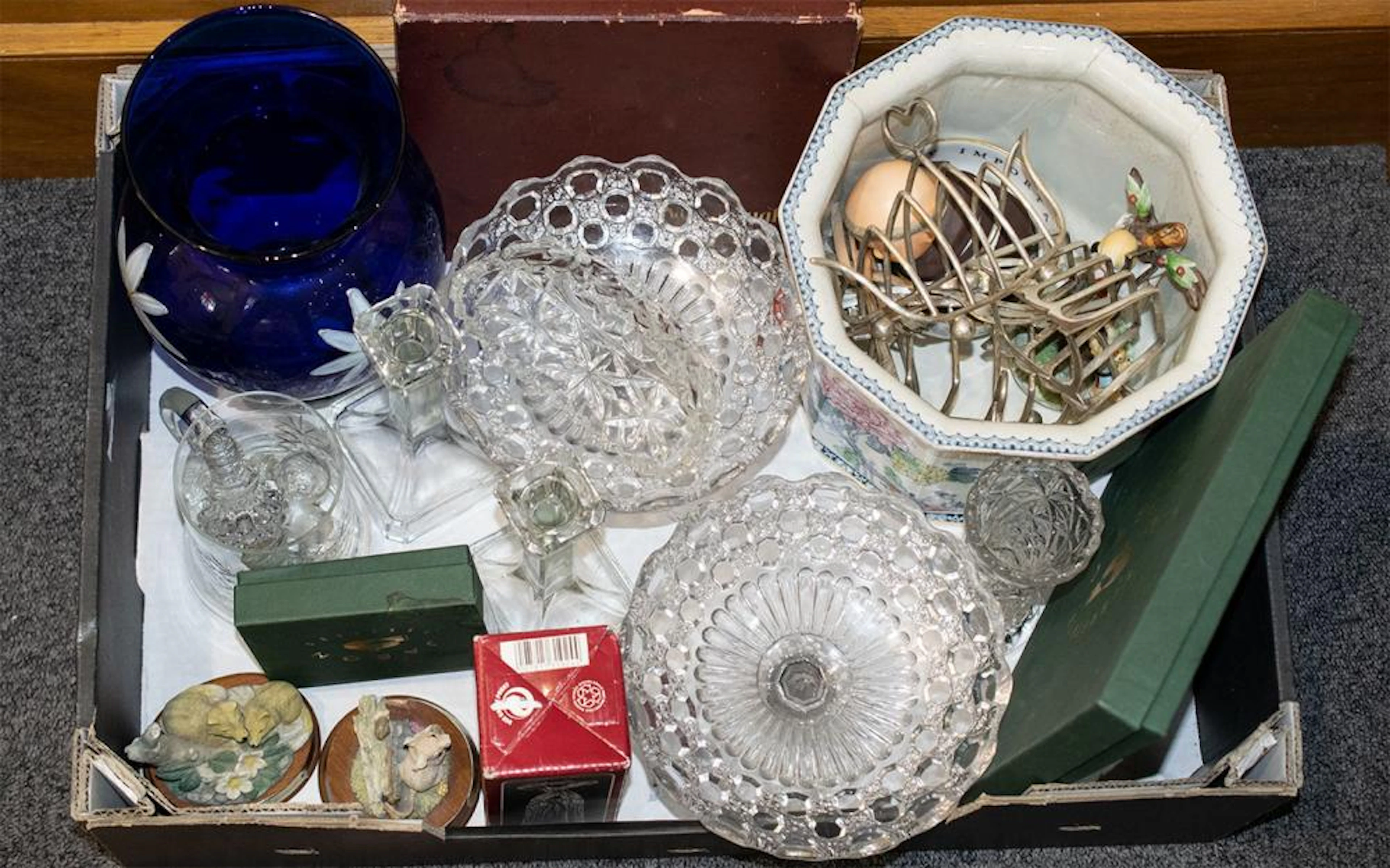 A Mixed Collection Of Decorative Ceramics And Glassware A varied lot to inc