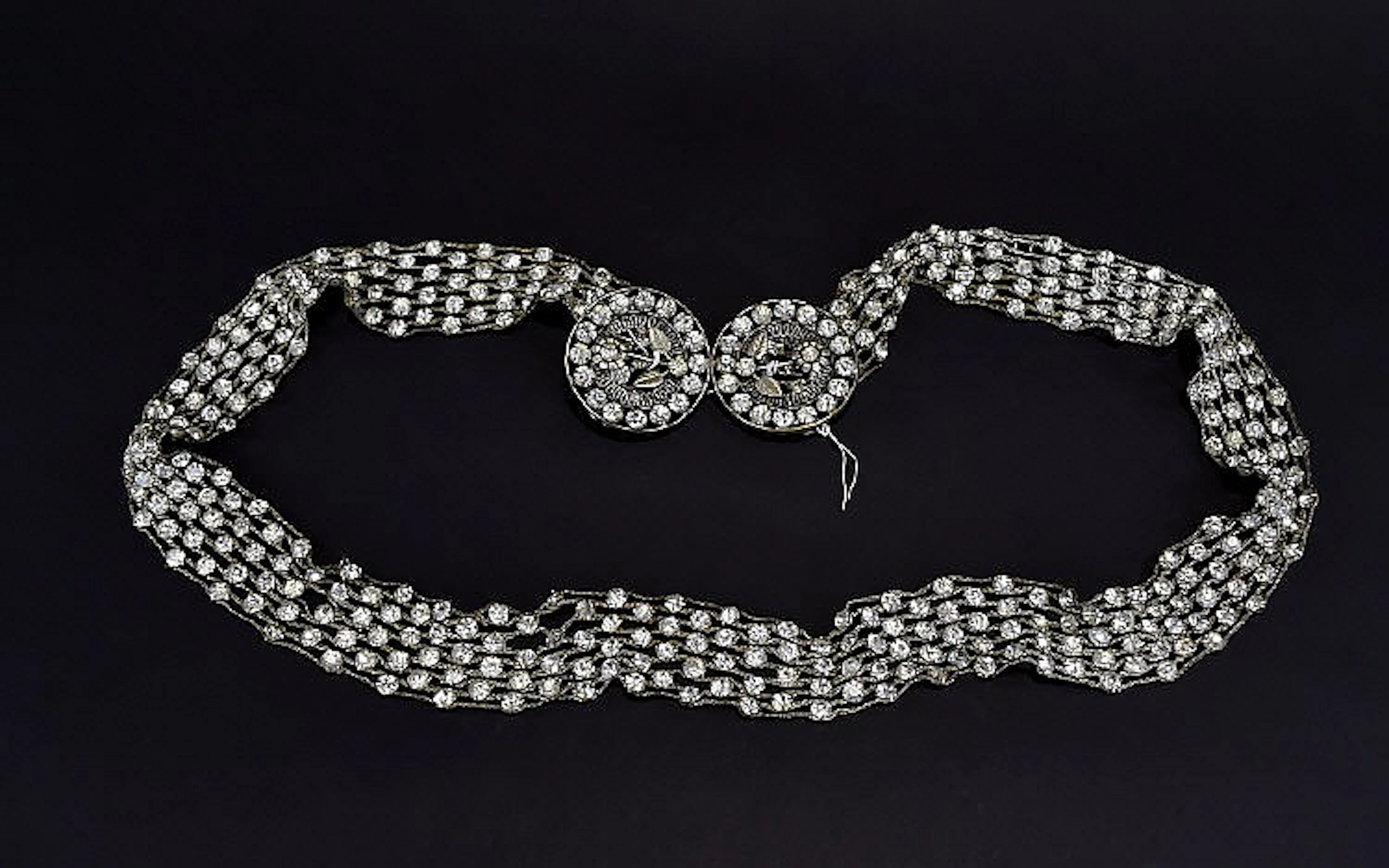 Roaring Twenties Very Fine - Flapper Paste Set Diamante Ladies Dress Belt