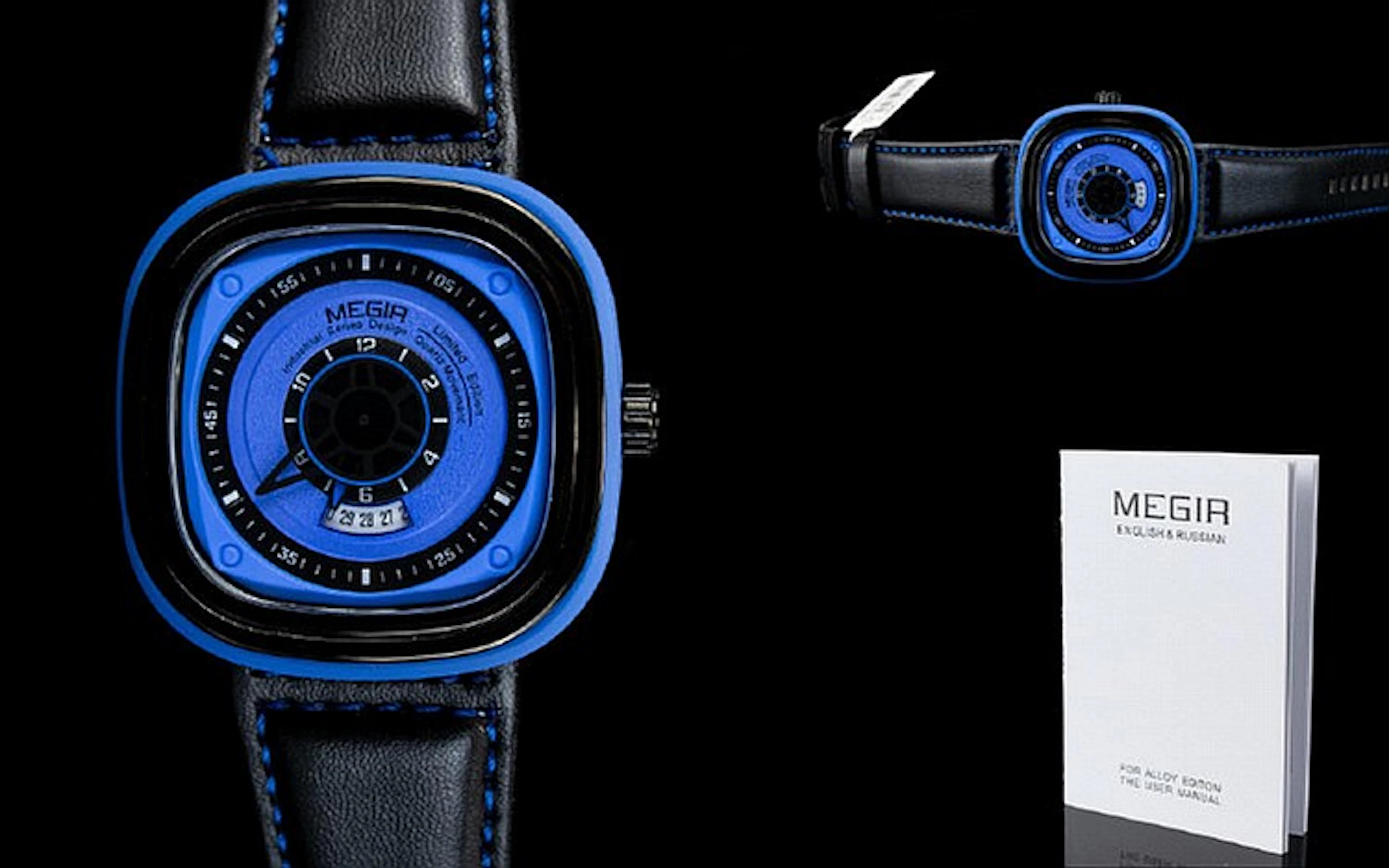Megir Ltd Edition Mens Latest Quartz Chronometer Wrist Watch