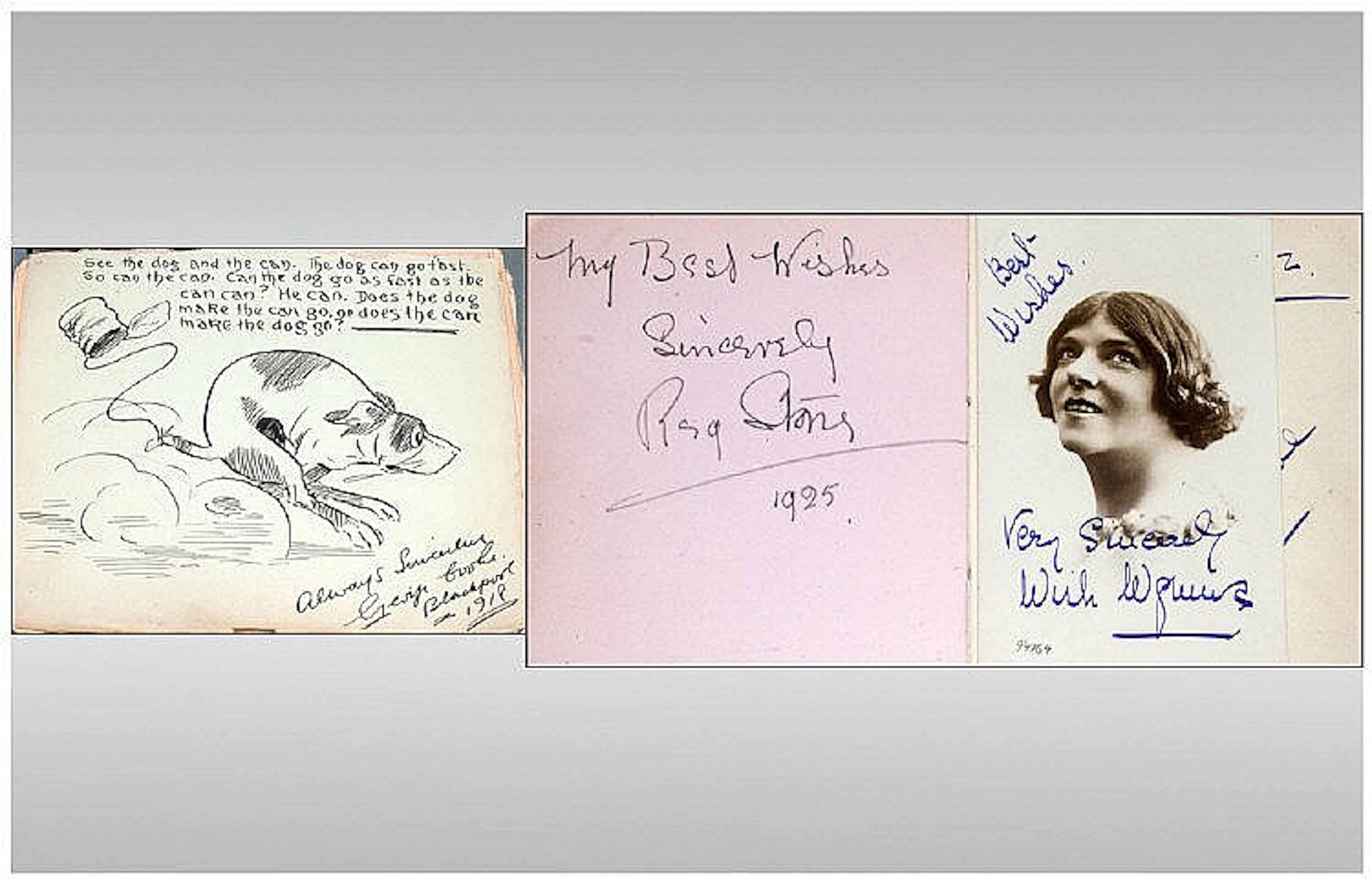 Autograph Album of Early 20thC Music Hall and
