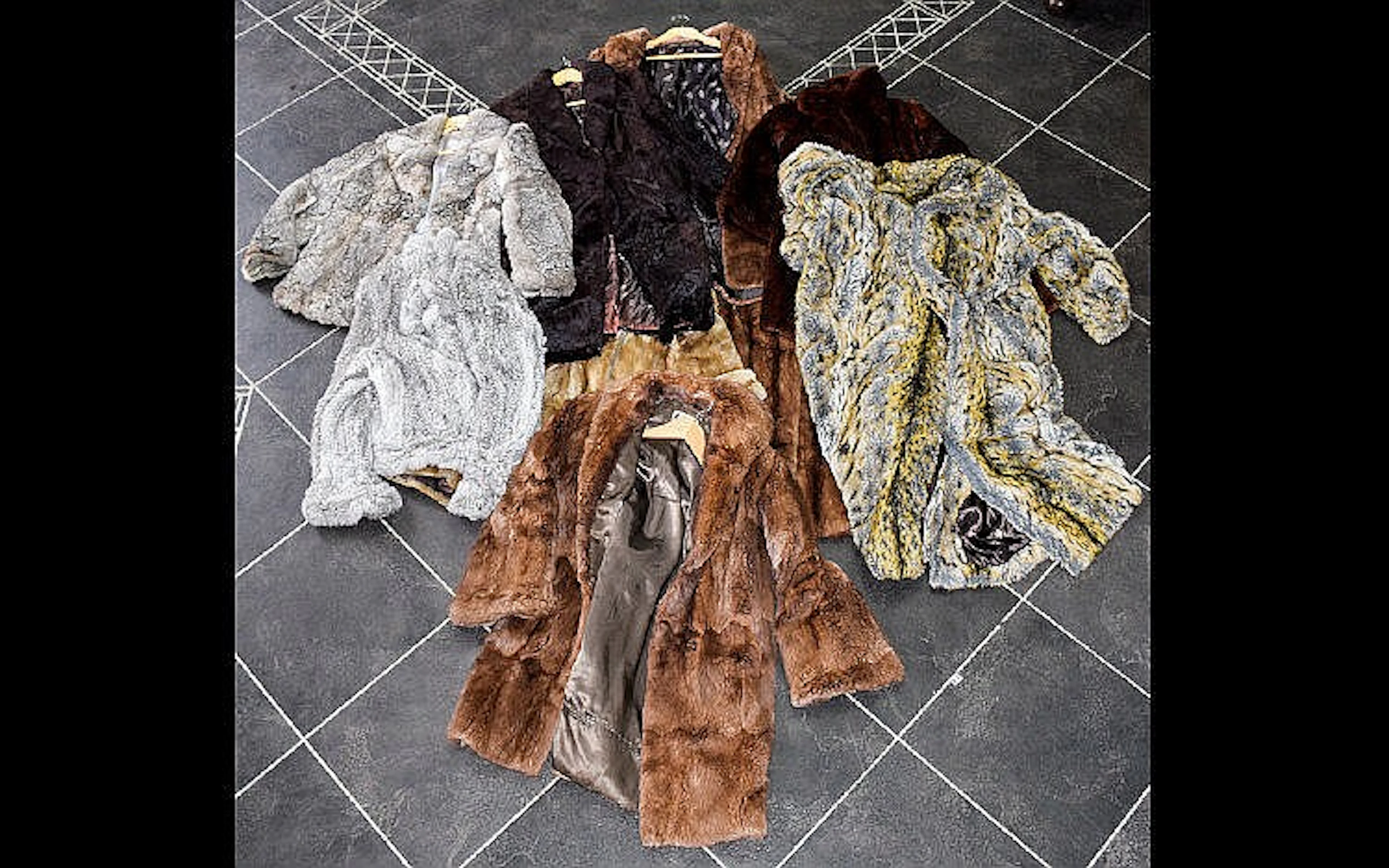 A Large Collection Of Fur Coats 9 in total. Various sizes, furs, lengths an