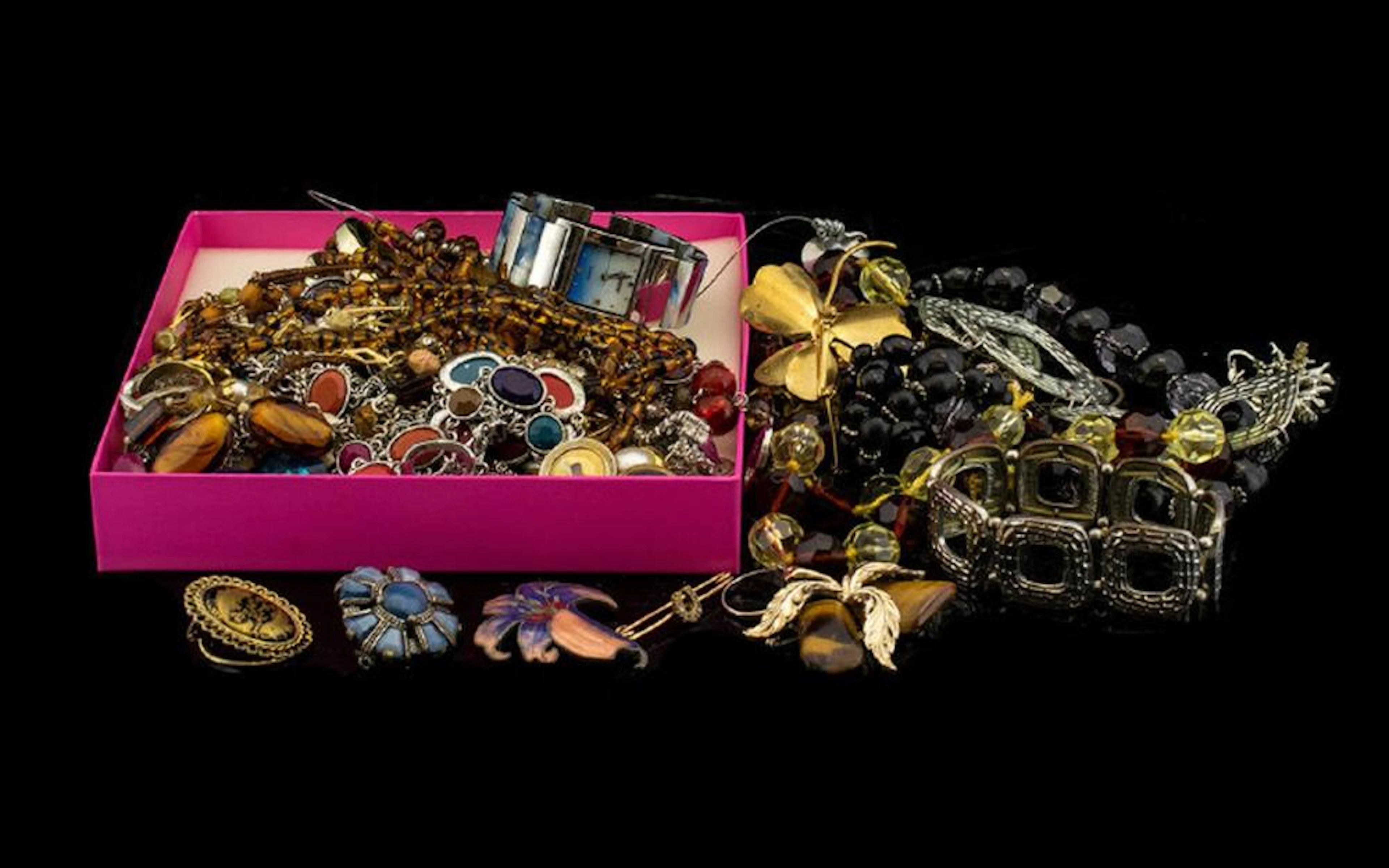 A Mixed Collection Of Costume Jewellery To include beaded necklaces, pendan