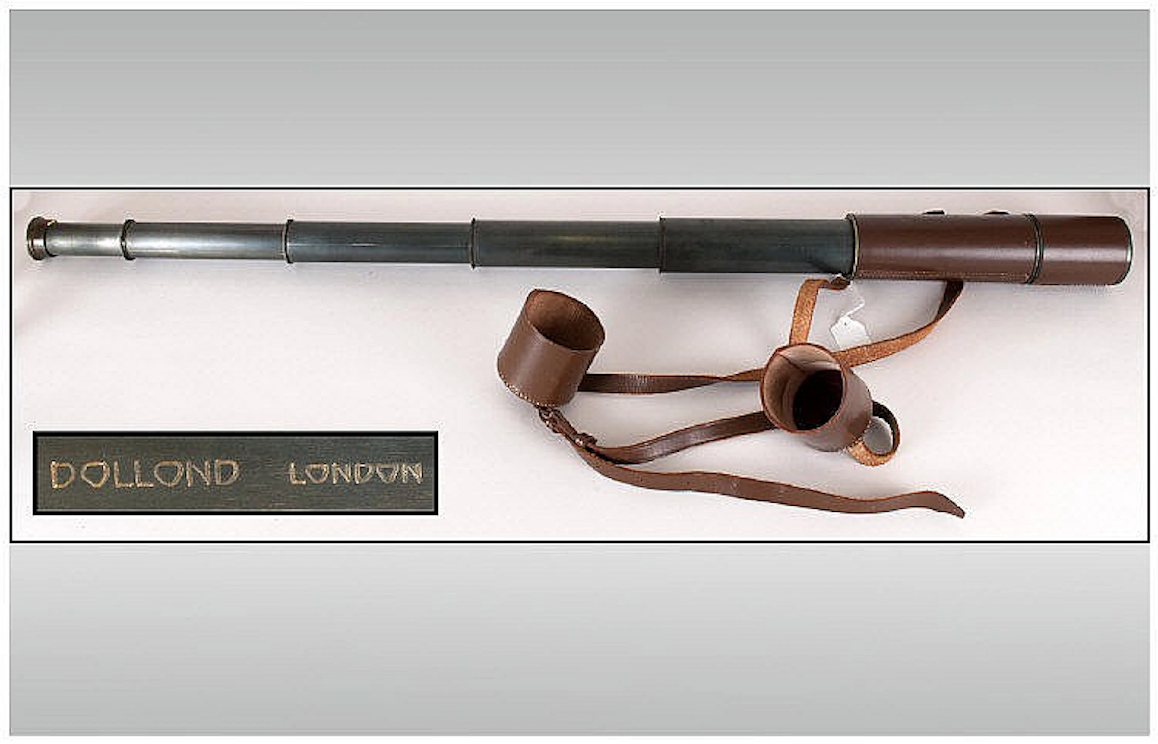 Dollond of London Superb Vintage Brass 4 Drawer Spotters Stalking Telescope