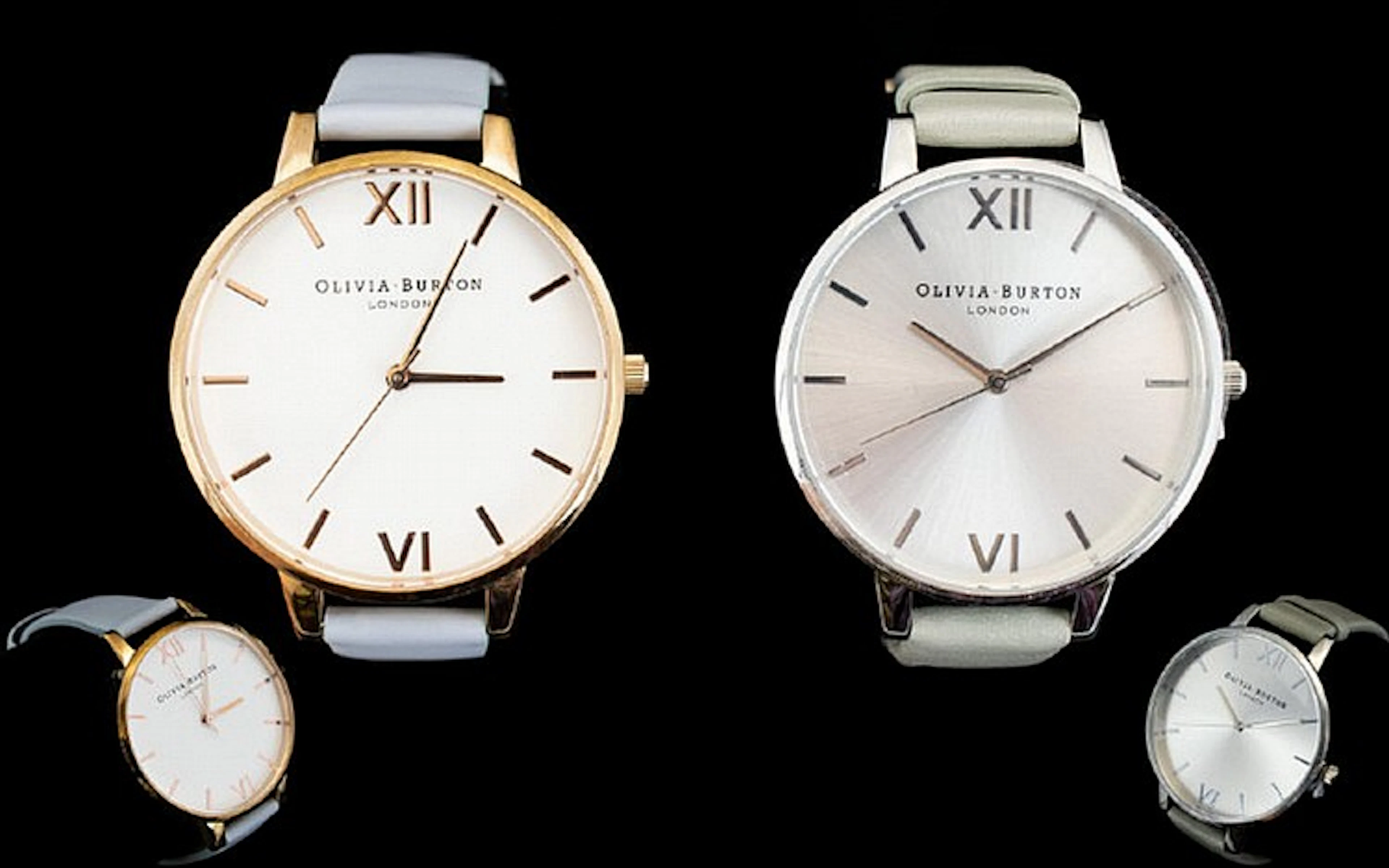 Olivia Burton London Two Contemporary Oversized Fashion Watches Each in as new