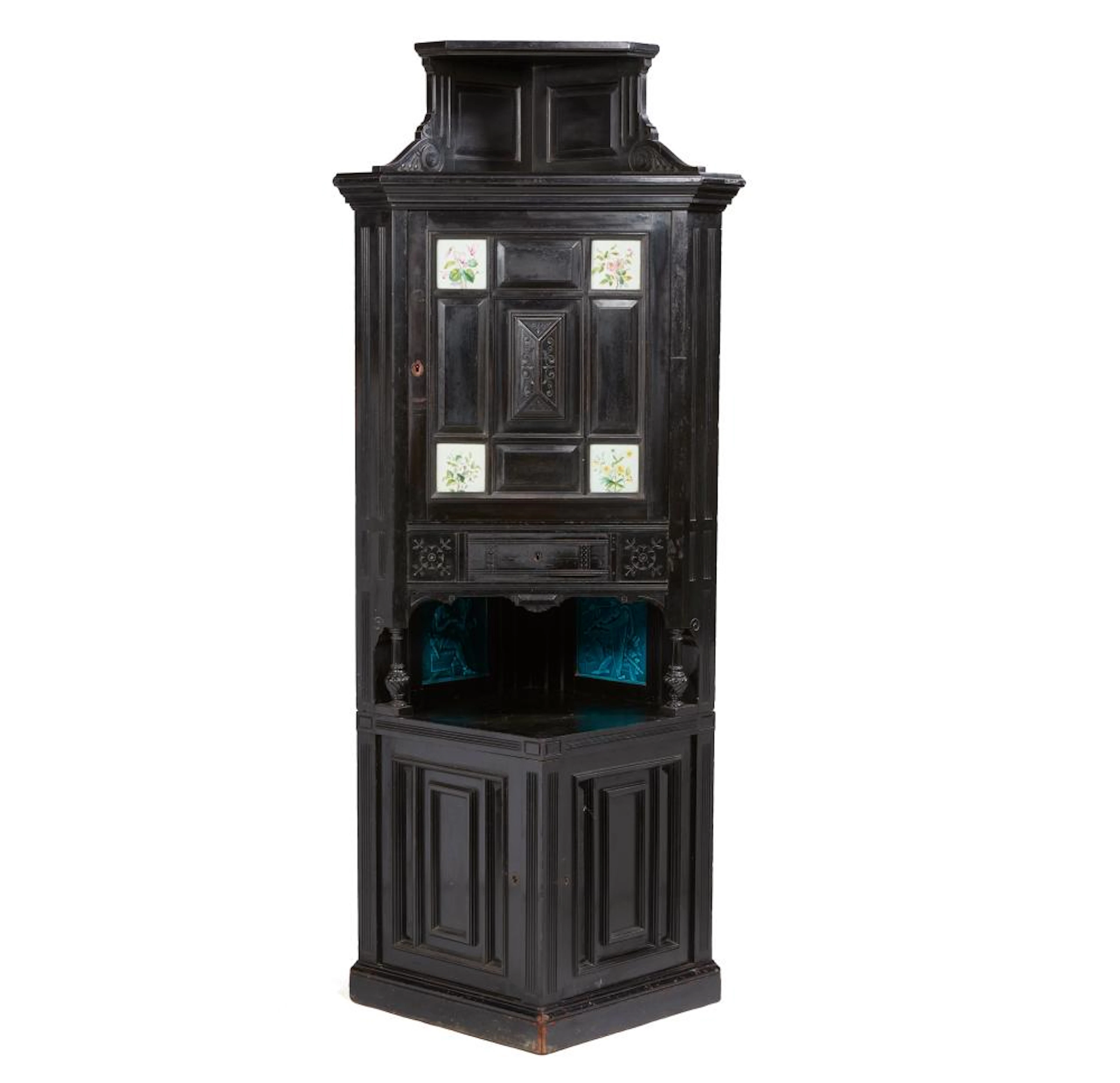 Kimbel & Cabus Labeled Corner Cabinet