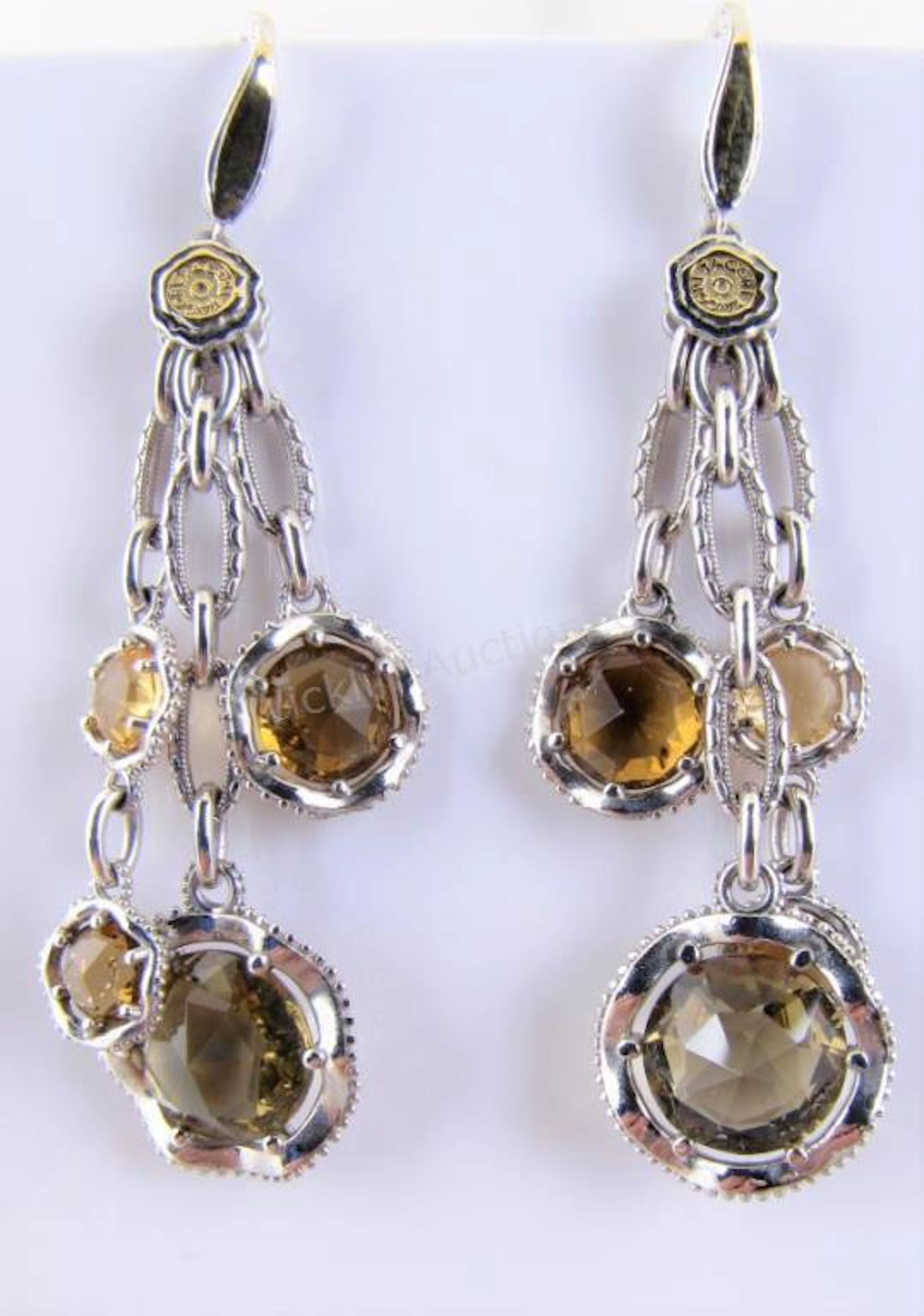 TACORI Sterling/18K Citrine Drop Earrings