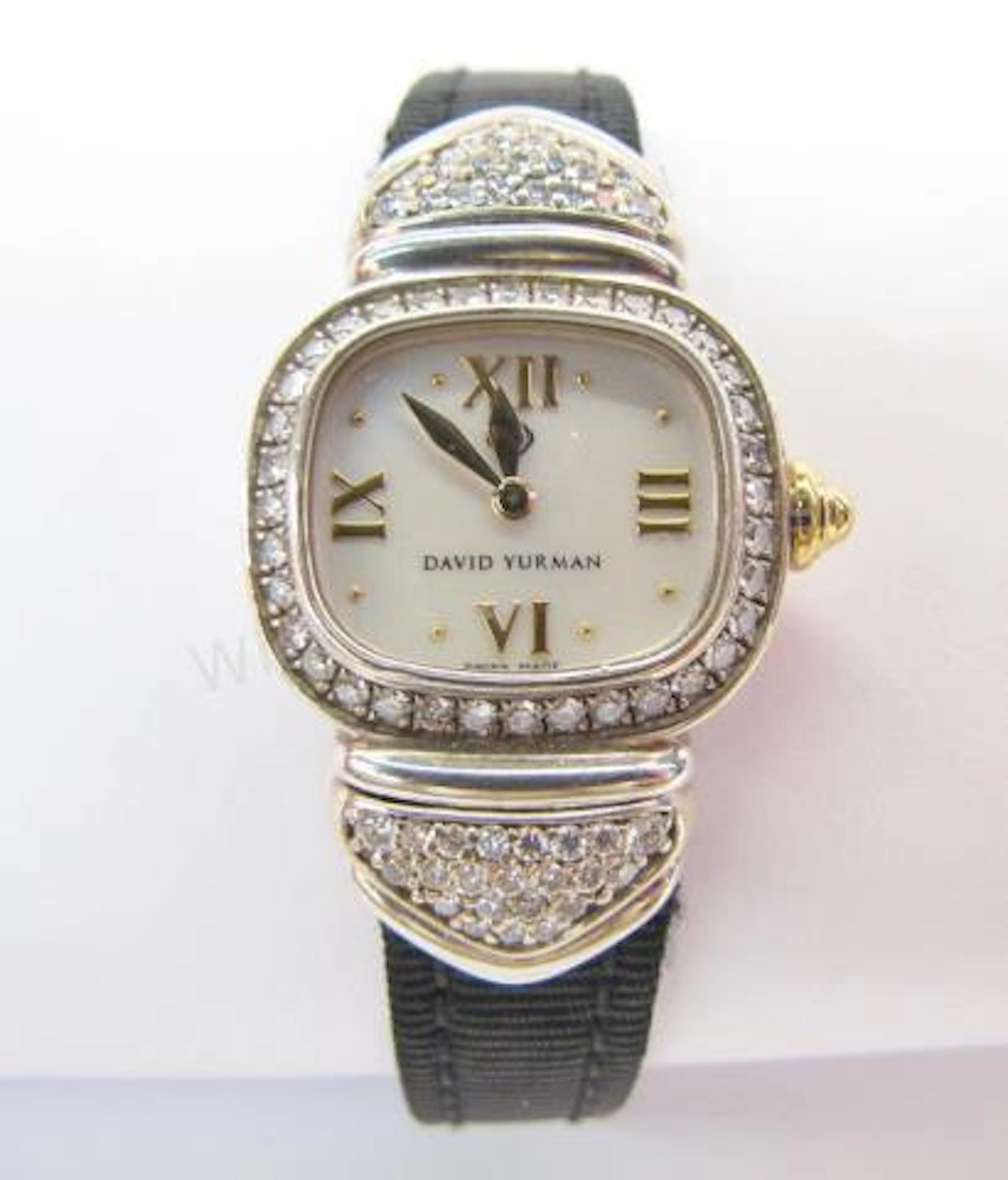 David Yurman 18K White Gold, Diamond Capri Watch