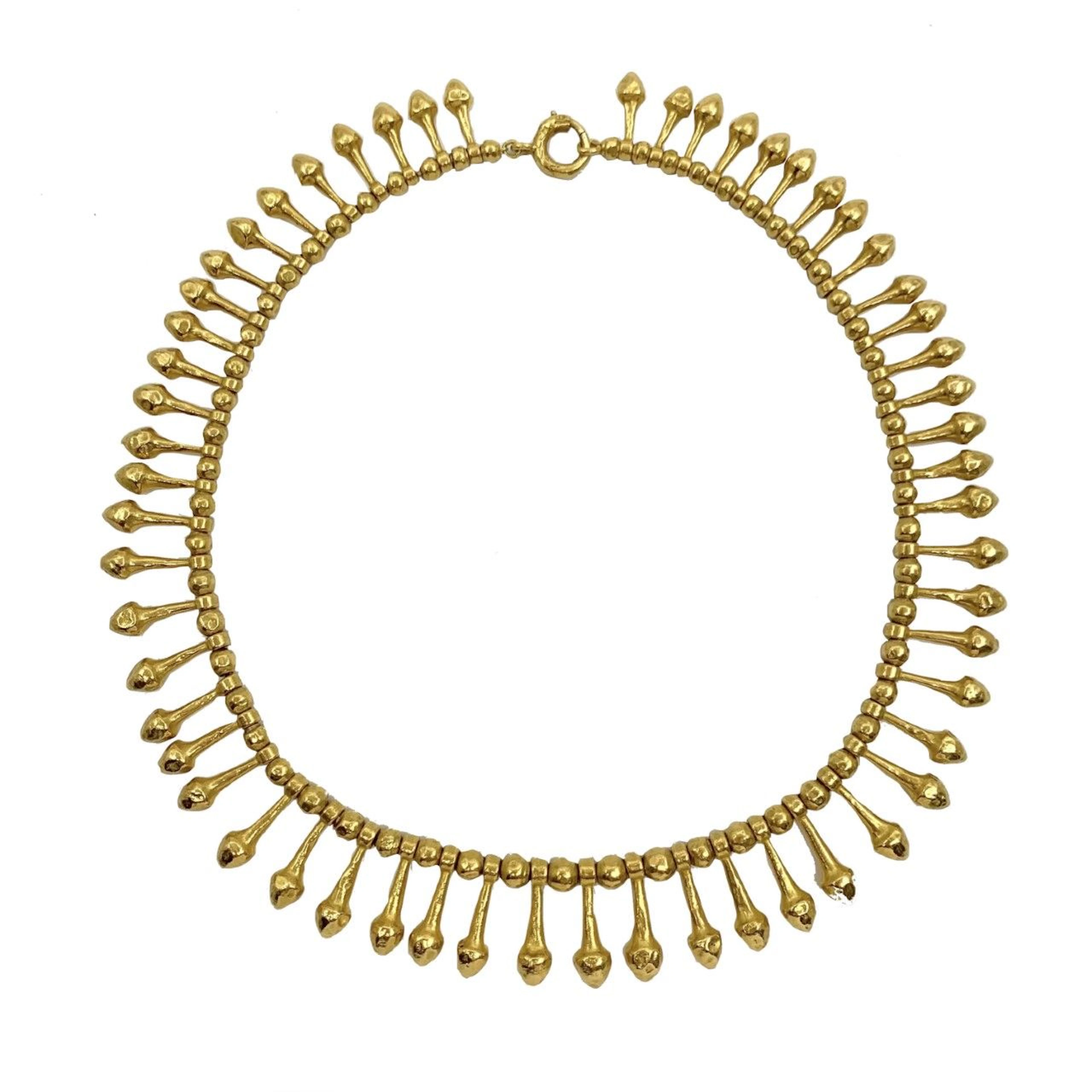 WIESE COLLIER « franges » en or jaune (750‰)..