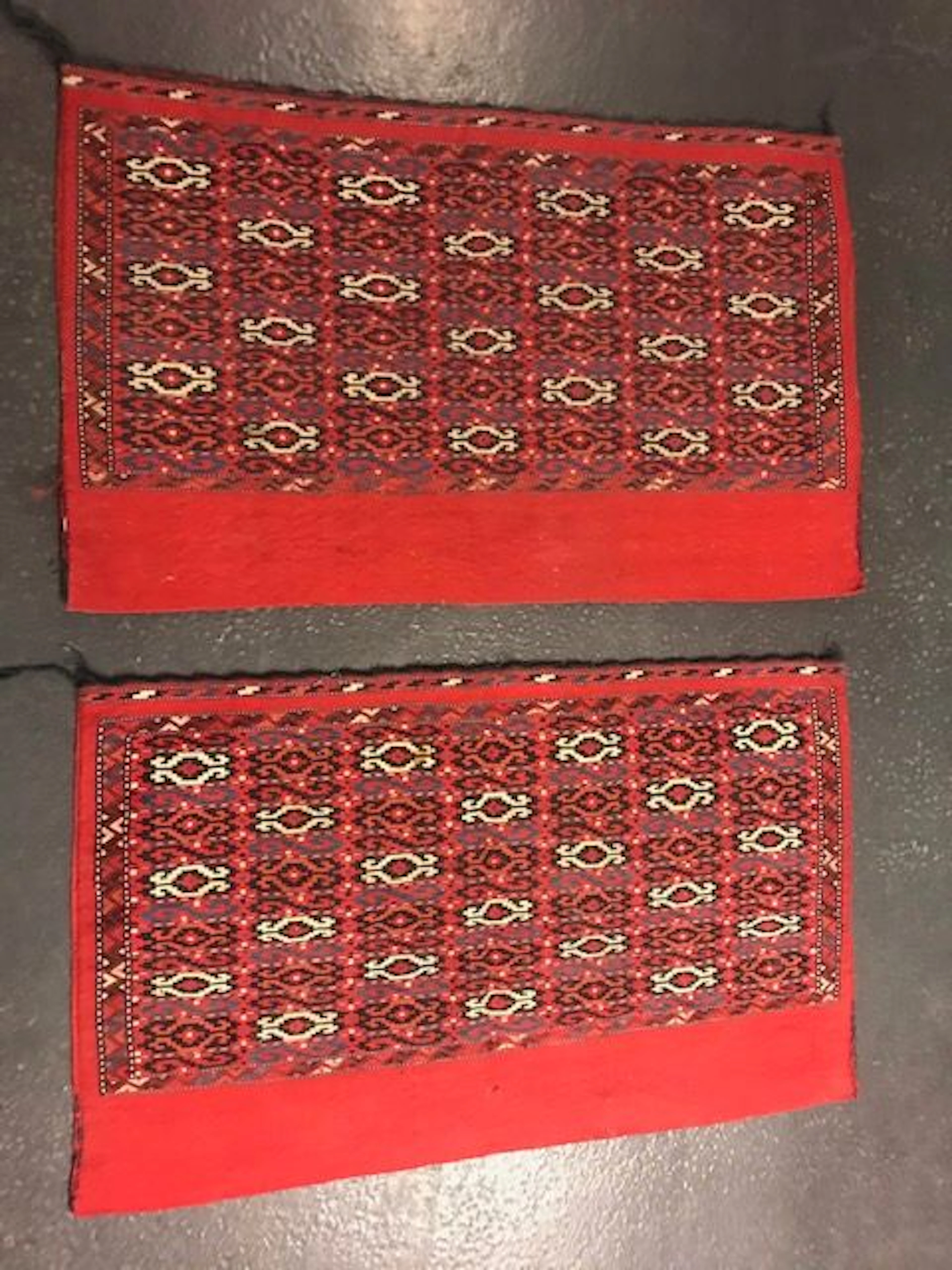Paire de Tchouval (Turkmen) fin XIXème