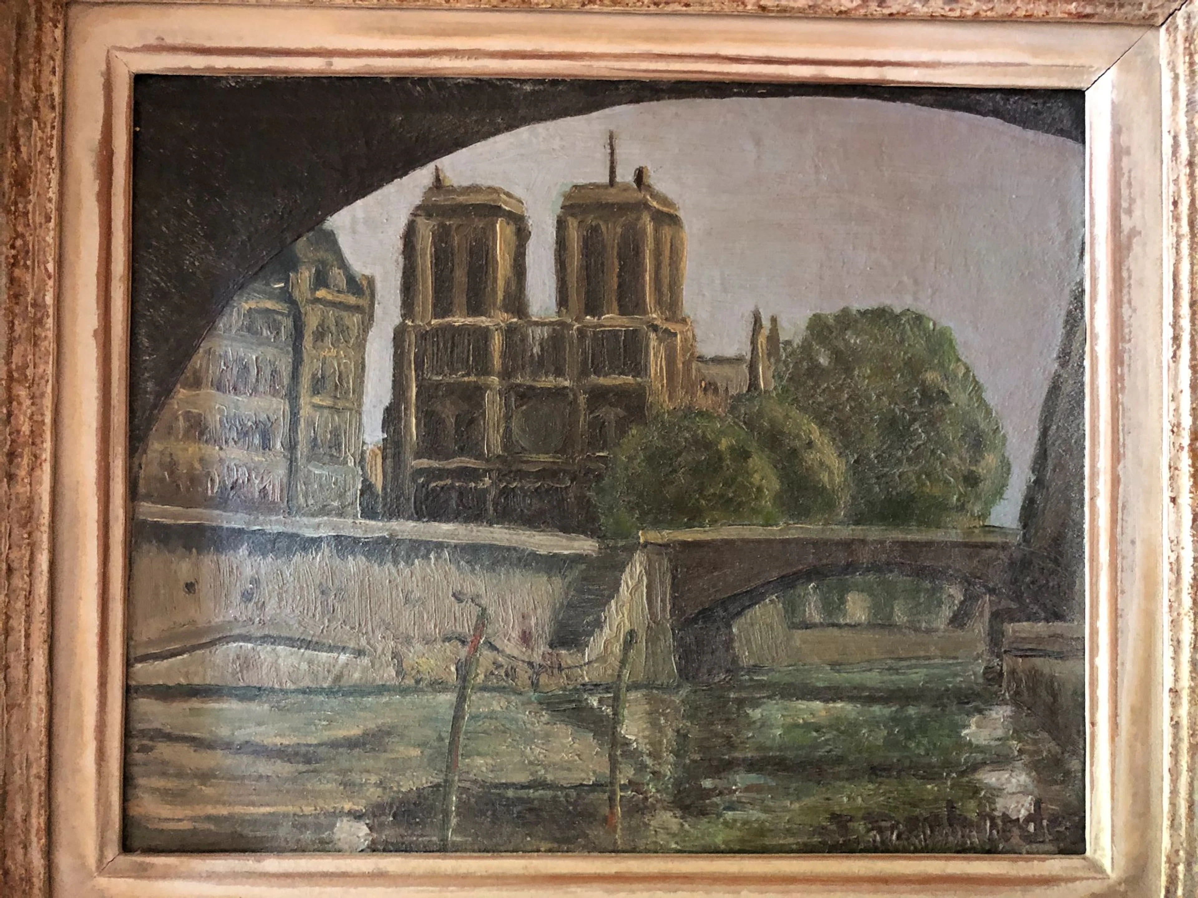 École française "Notre-Dame" Huile sur... - Lot 56 - Art Richelieu - Castor Hara