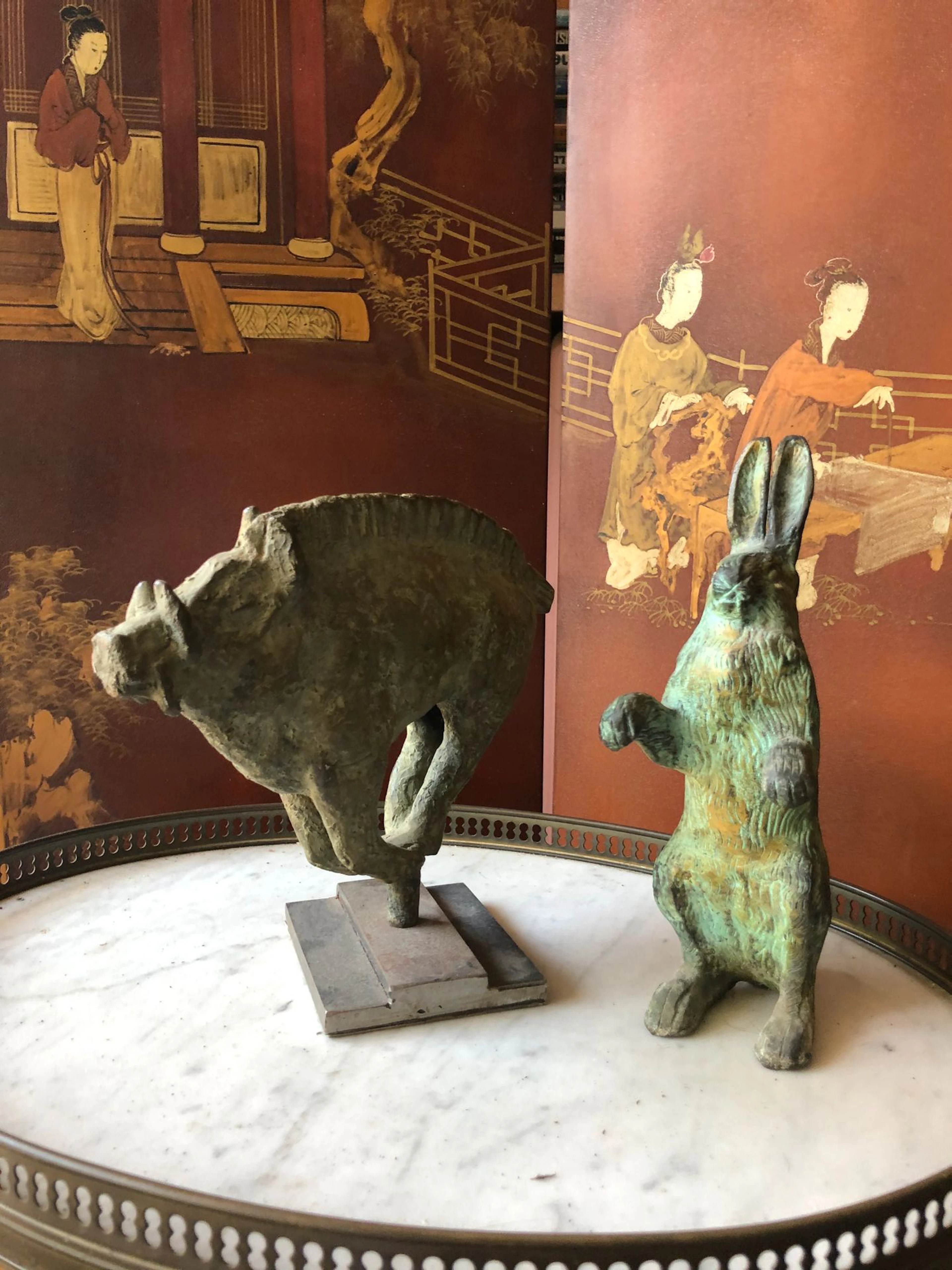 2 sculptures