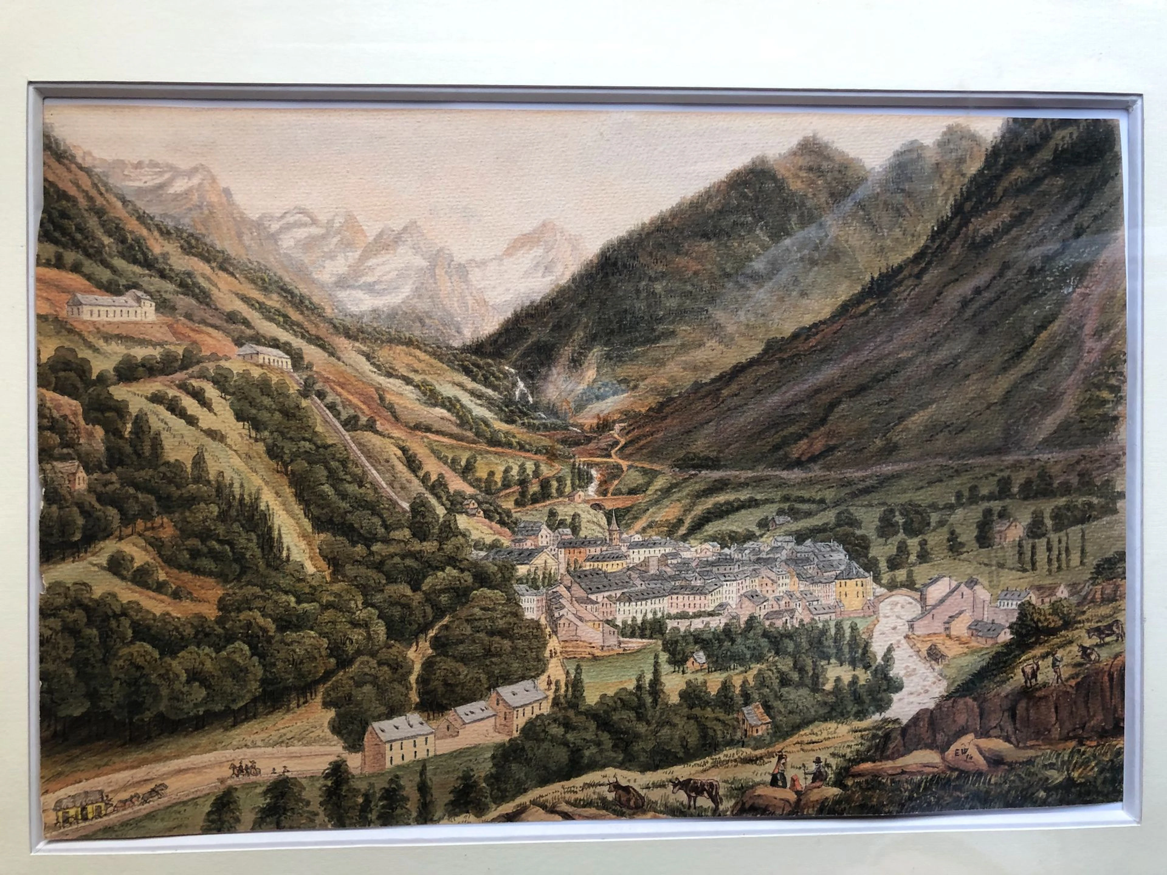 Ecole française du XXème siècle Le village..