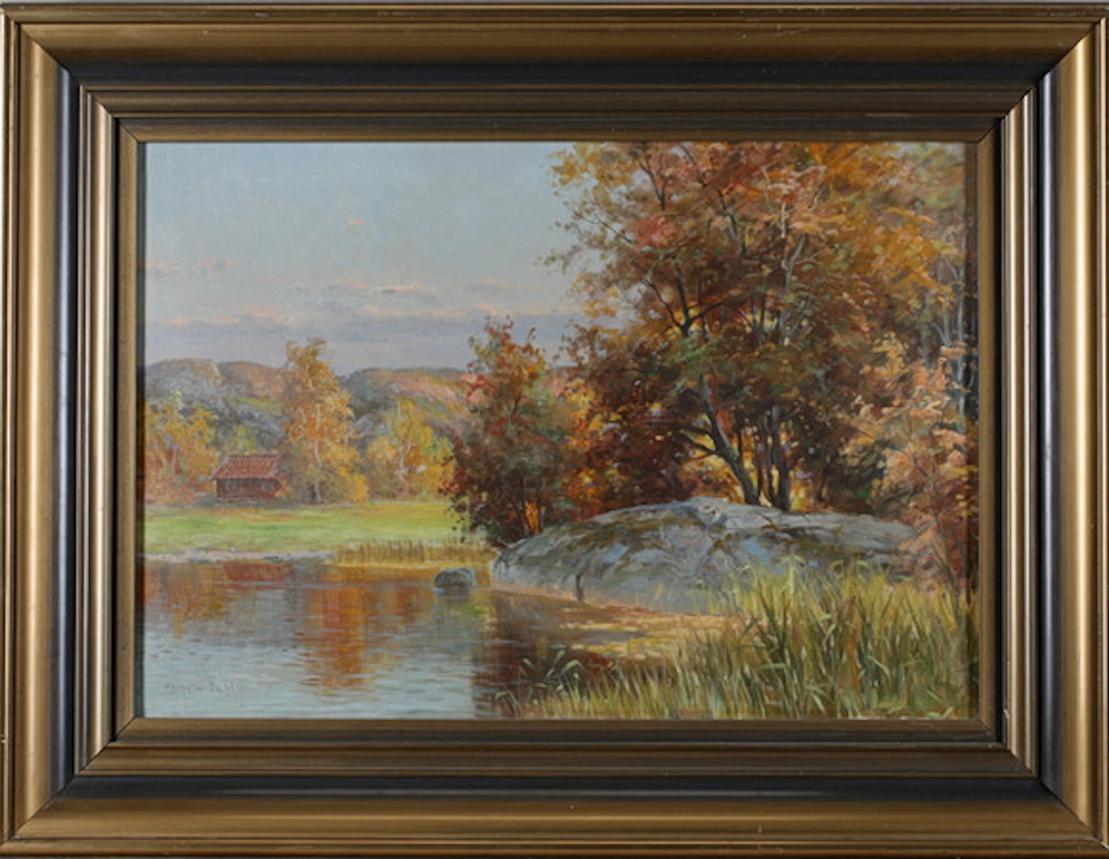 ANSHELM DAHL (1897-1964). Olja på duk, stu…