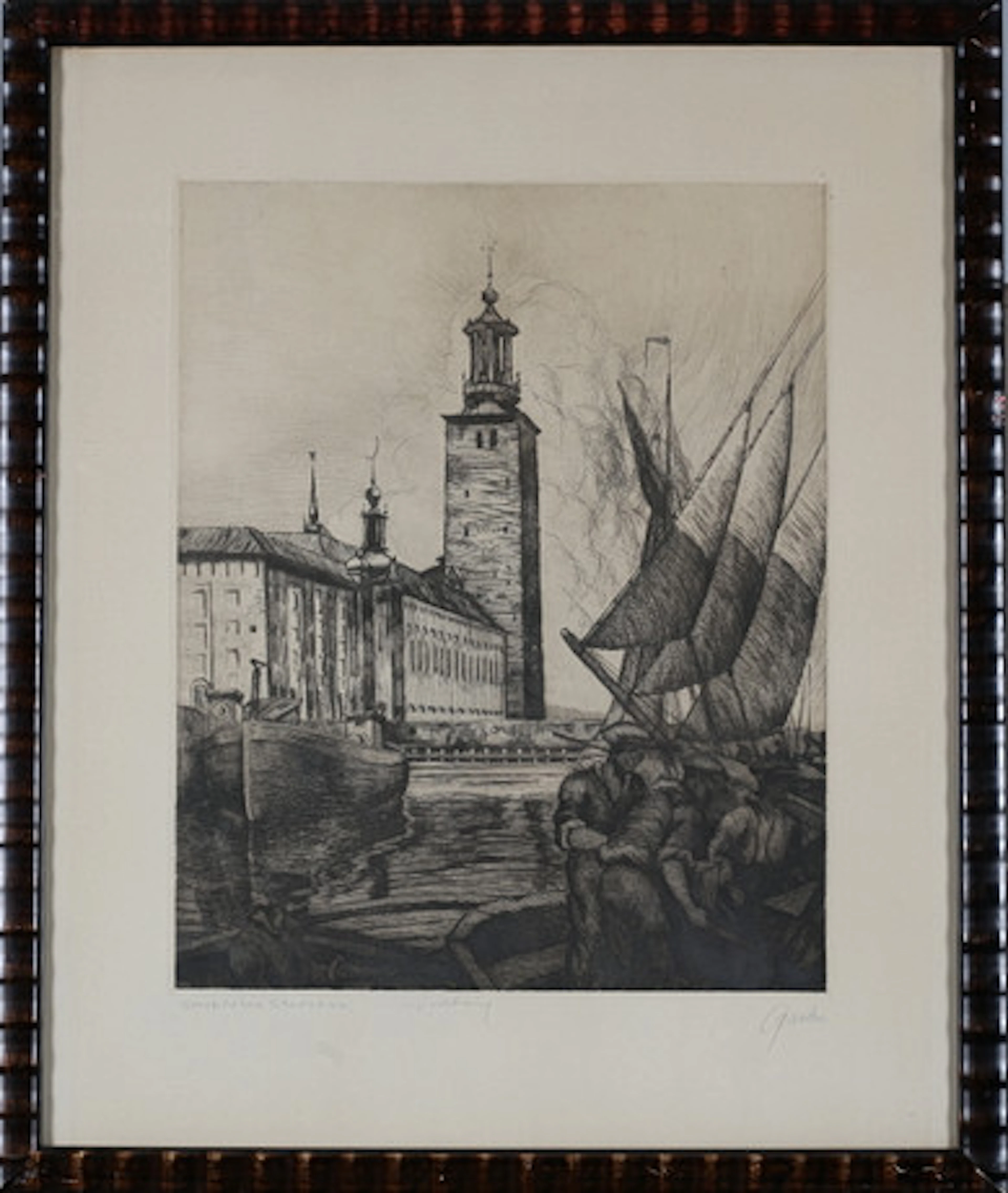 GASTON SMIDT. Stockholms stadshus, origina…