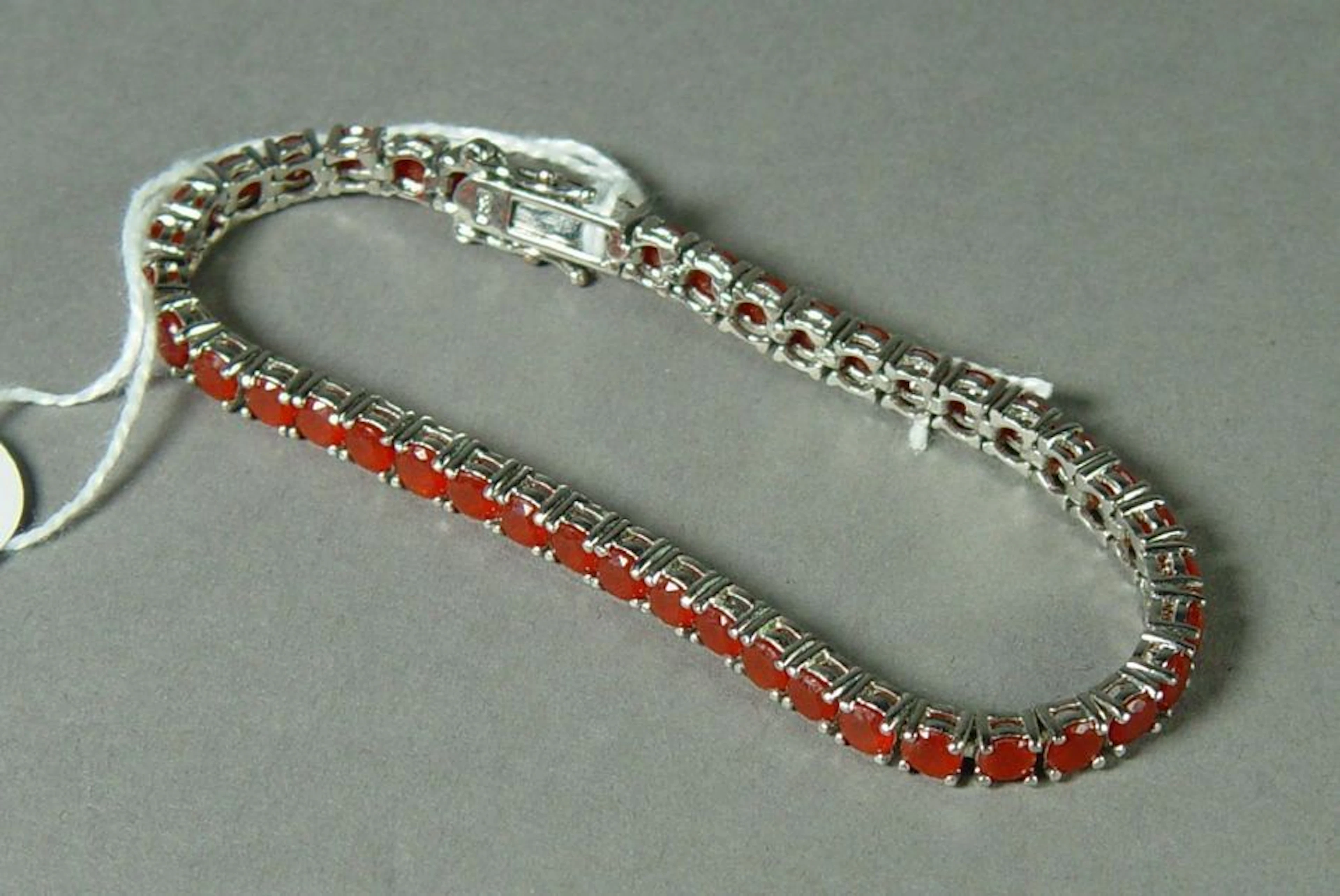 14- Bracelet en argent 925/1000 et pierre...