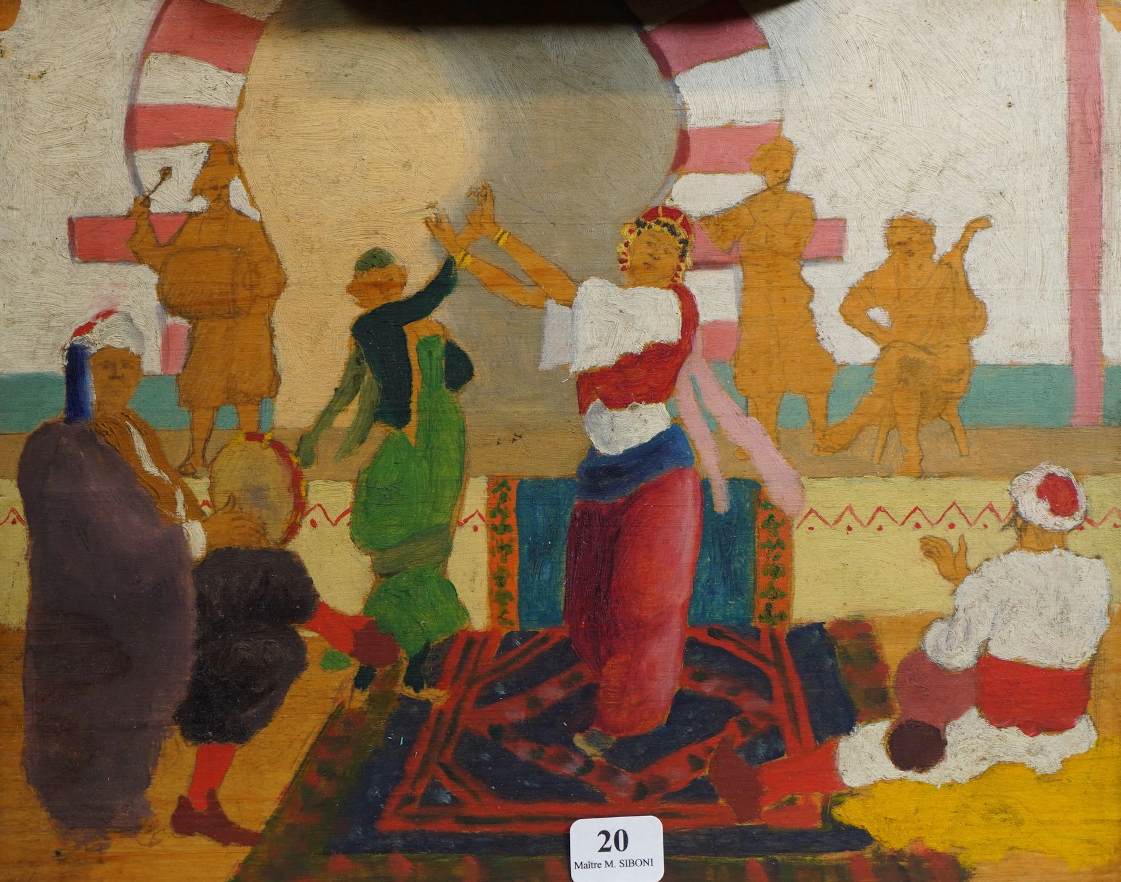20- Ecole Française ''Danseur orientaliste''... - Lot 20 - Siboni