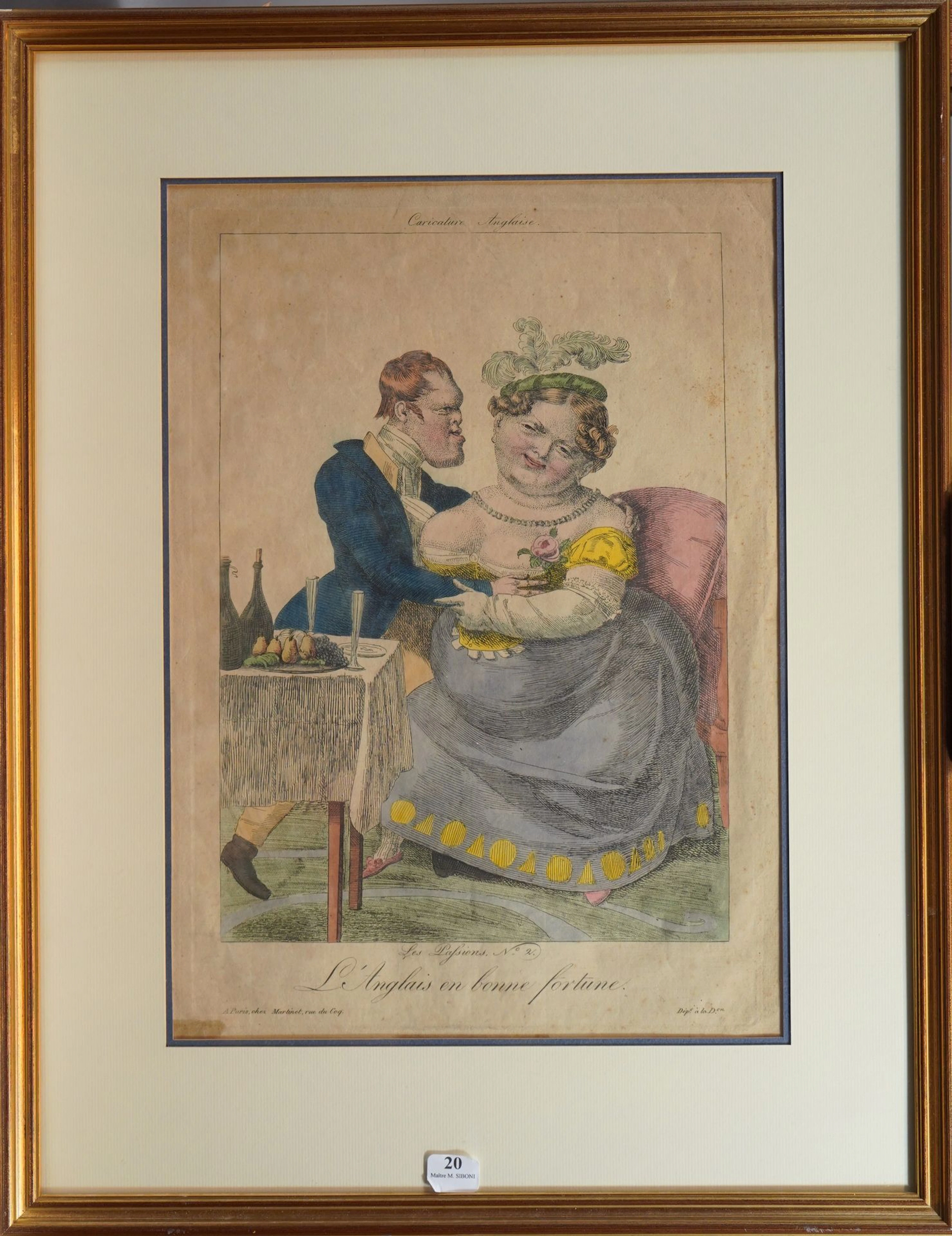 20- ''L'Anglais en bonne fortune'' Gravure... - Lot 20 - Siboni