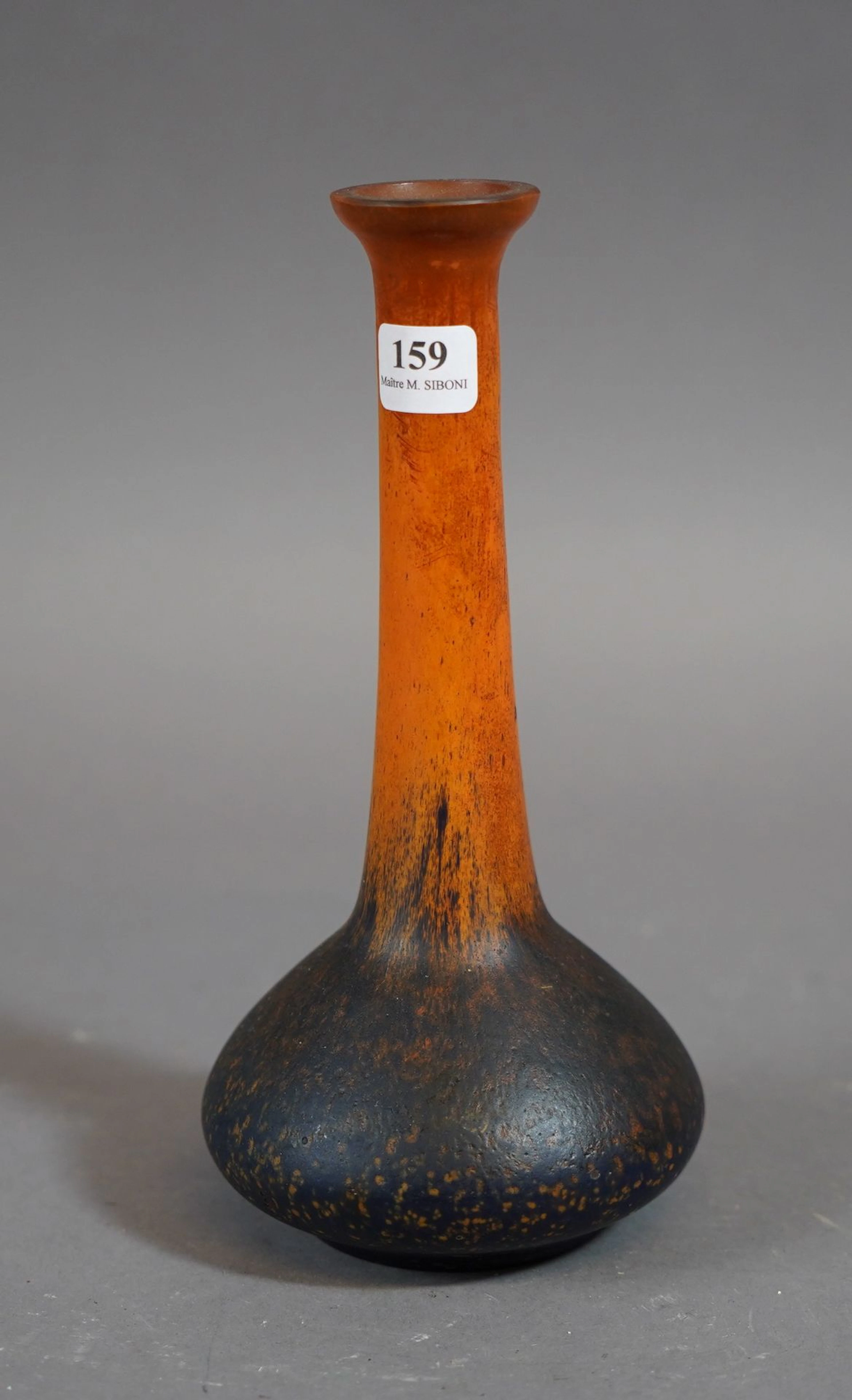 159- Ecole de Nancy Vase à long col en verre... - Lot 159 - Siboni