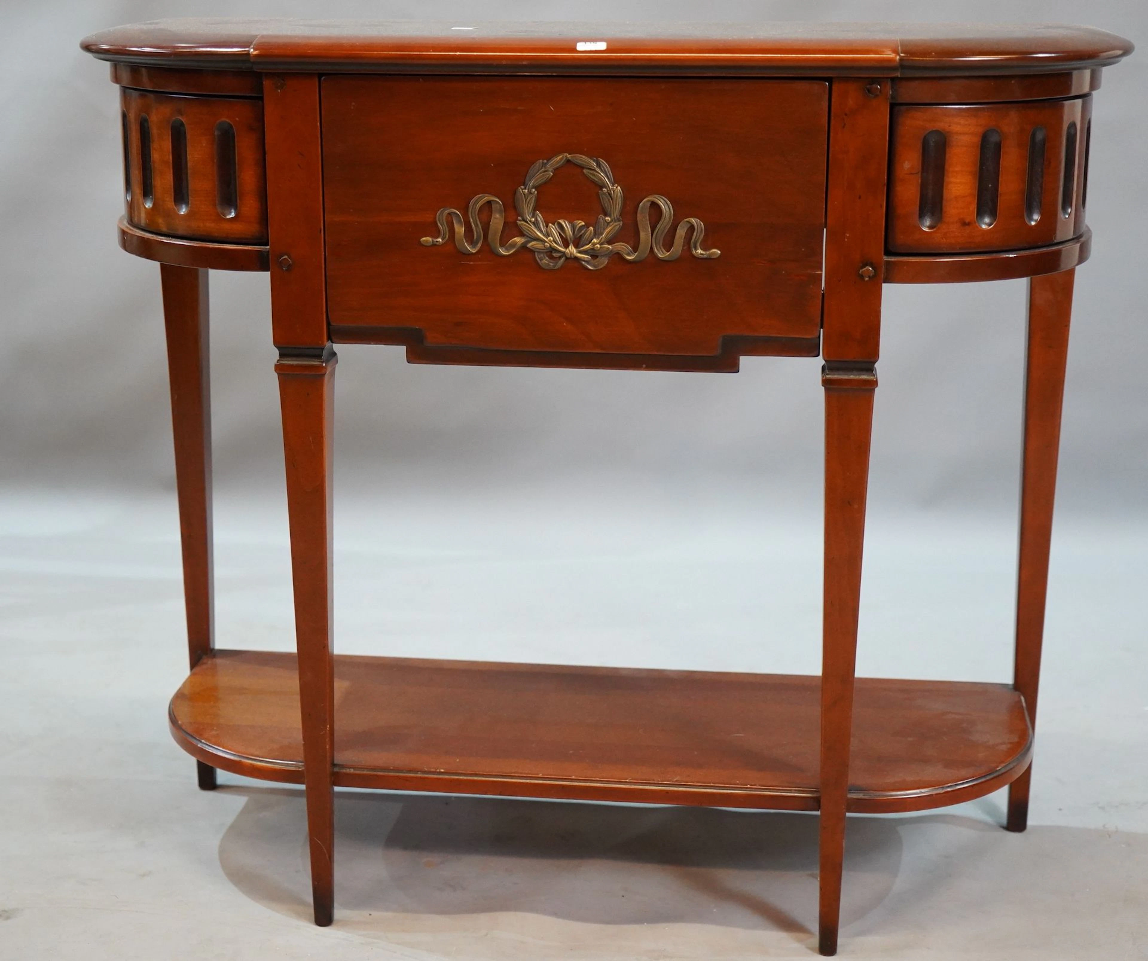 438- Console à deux plateaux et un tiroir... - Lot 438 - Siboni