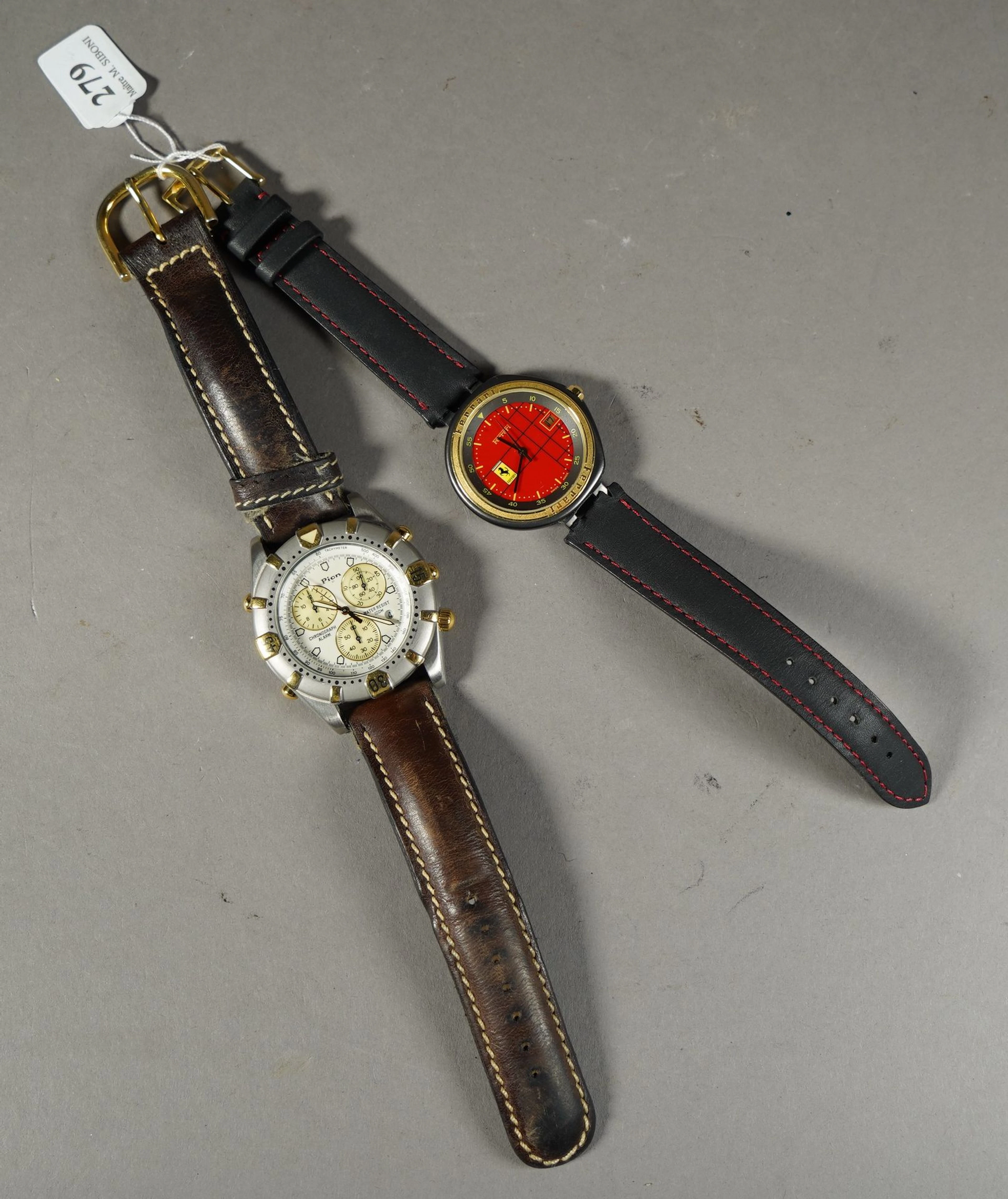 279- Deux montres d'homme : Pion et Ferr... - Lot 279 - Siboni