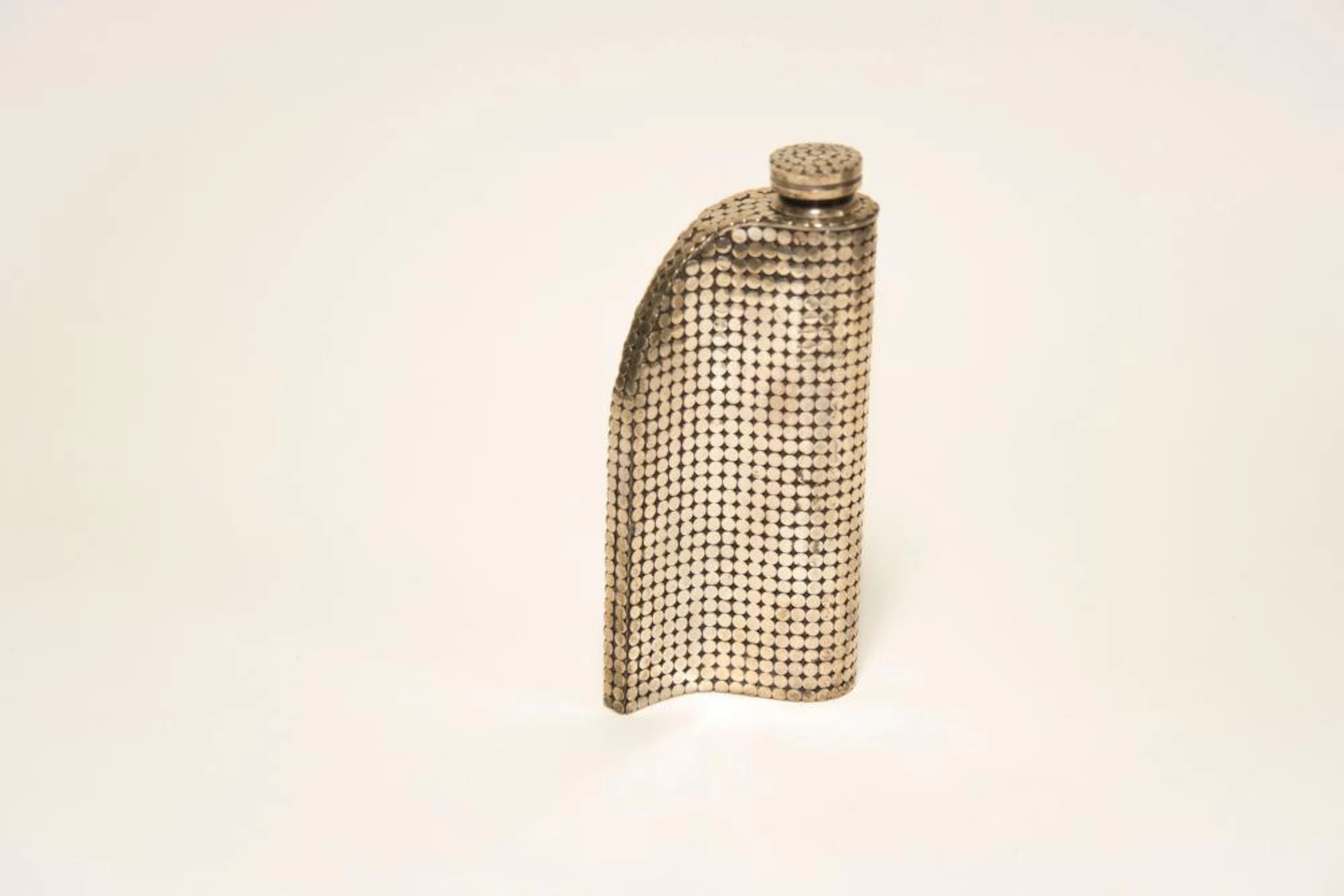 John Hardy Sterling Silver Dot Collection Flask Height: 5 1/2 inches