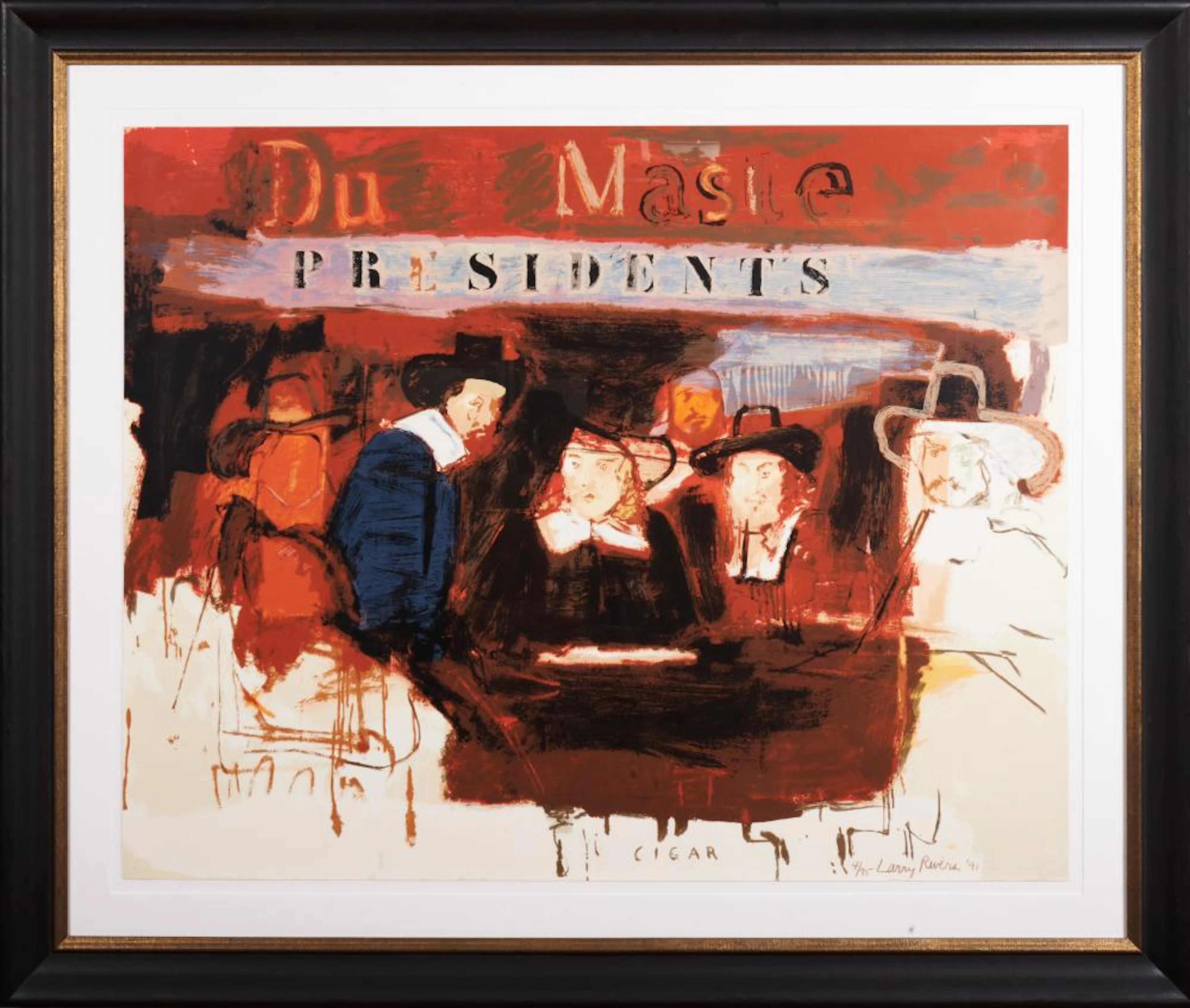 Larry Rivers, New York (1923-2002), Dutch Masters, 1991, color screen print, published by American Images, New York, 31 x 39 inches