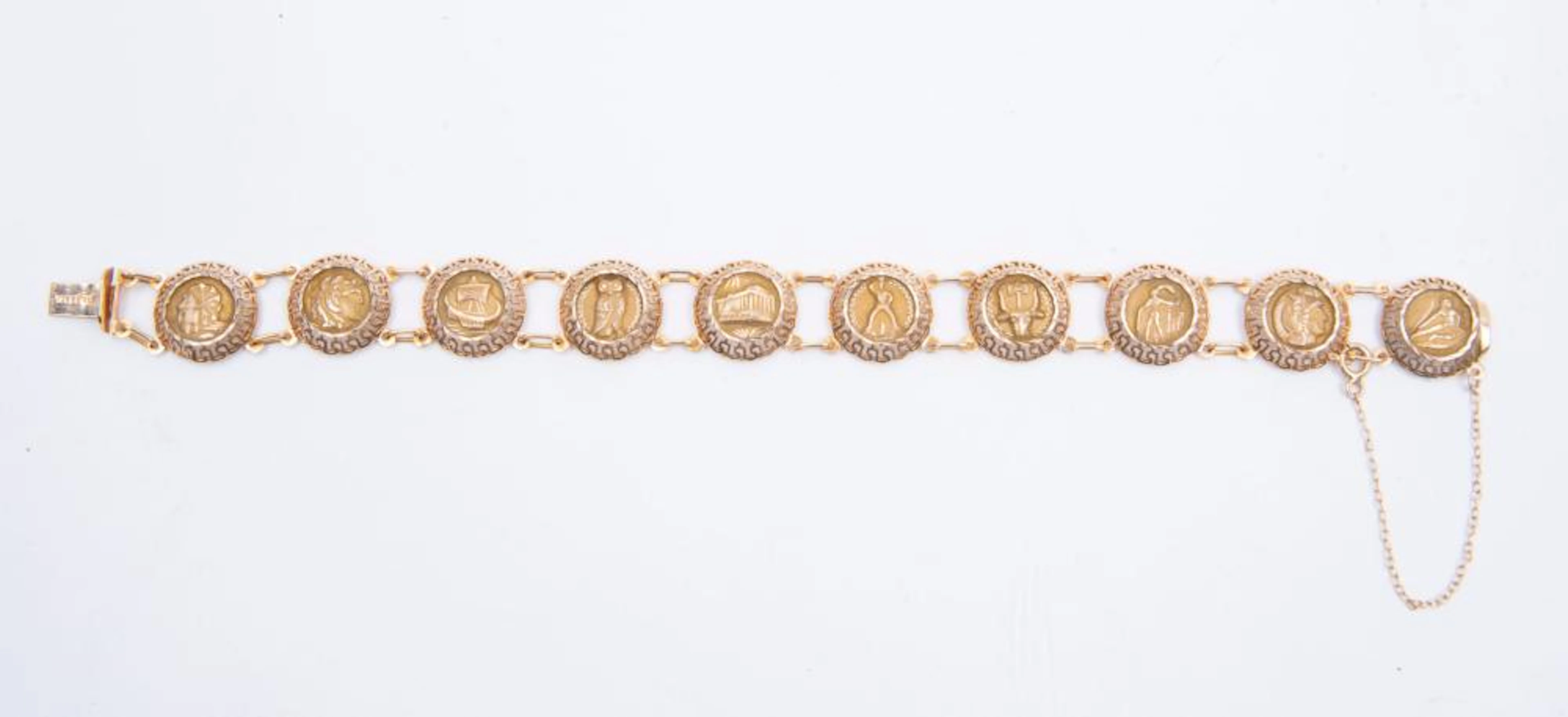 Michalis 14kt Yellow Gold Coin Bracelet
