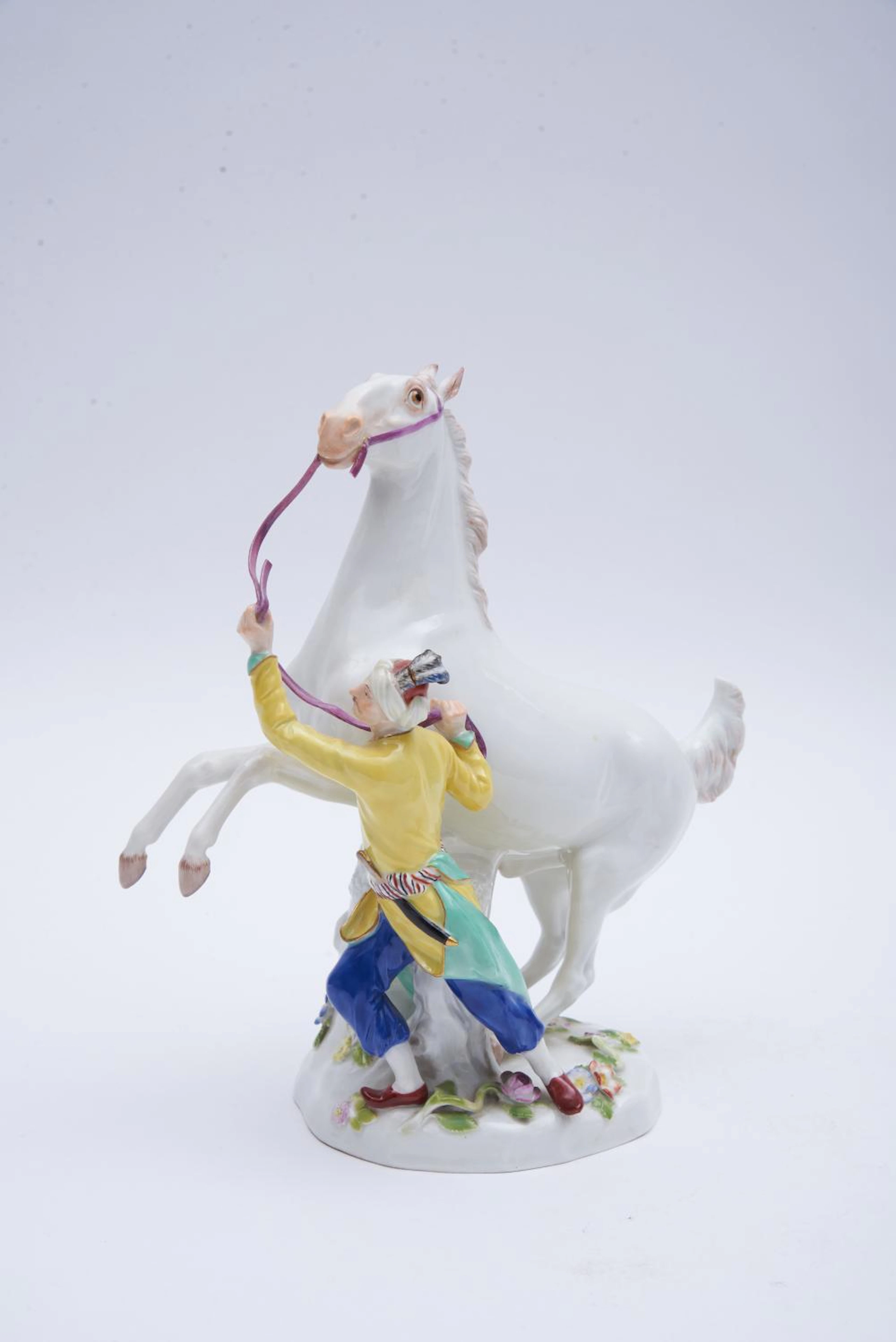 Meissen Porcelain Figure of an Arabian Horse and Handler