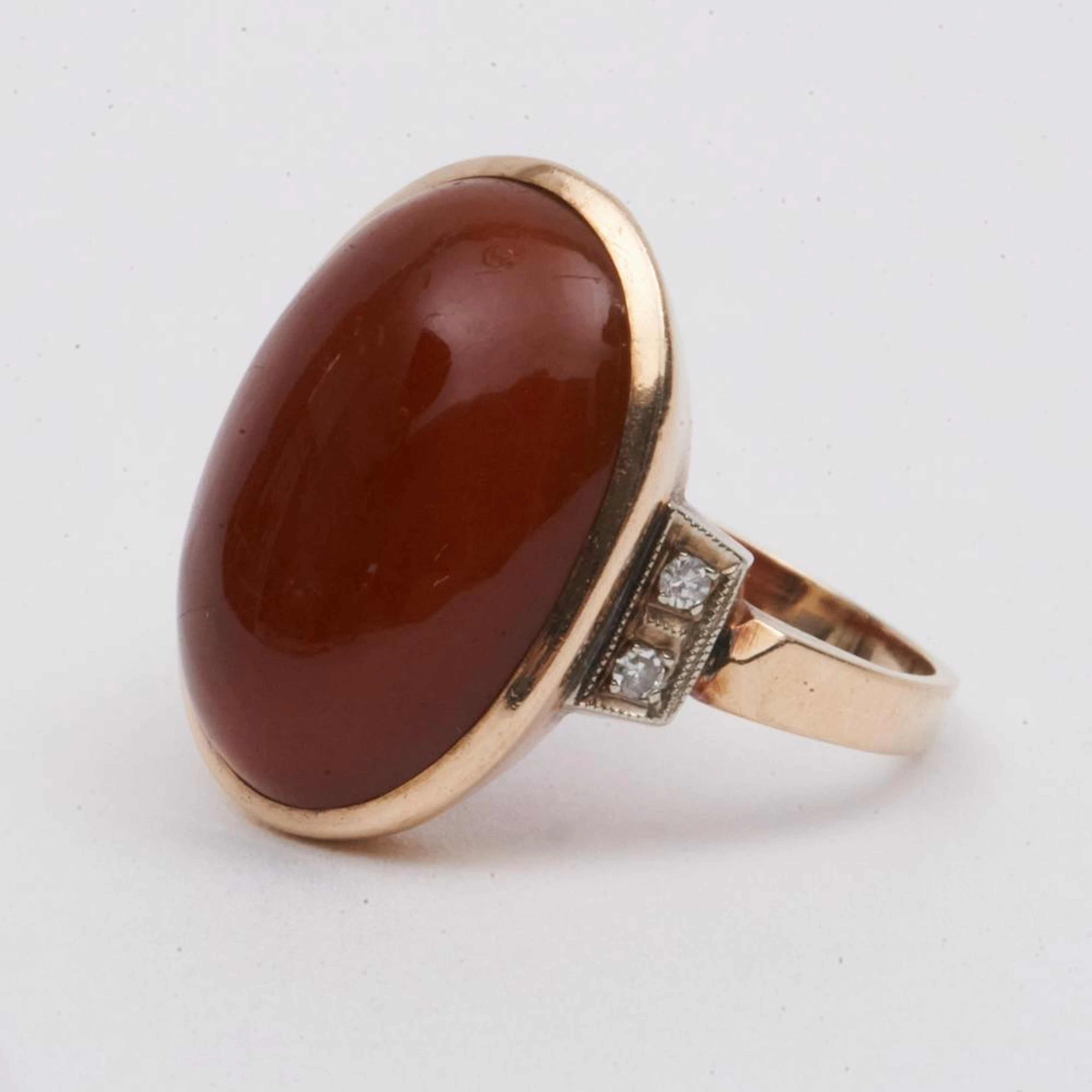 Carnelian 10K Ring